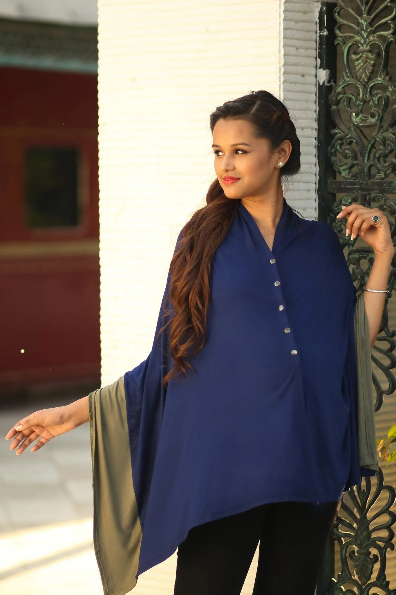 Double Color Versatile Nursing Stole - Chenance