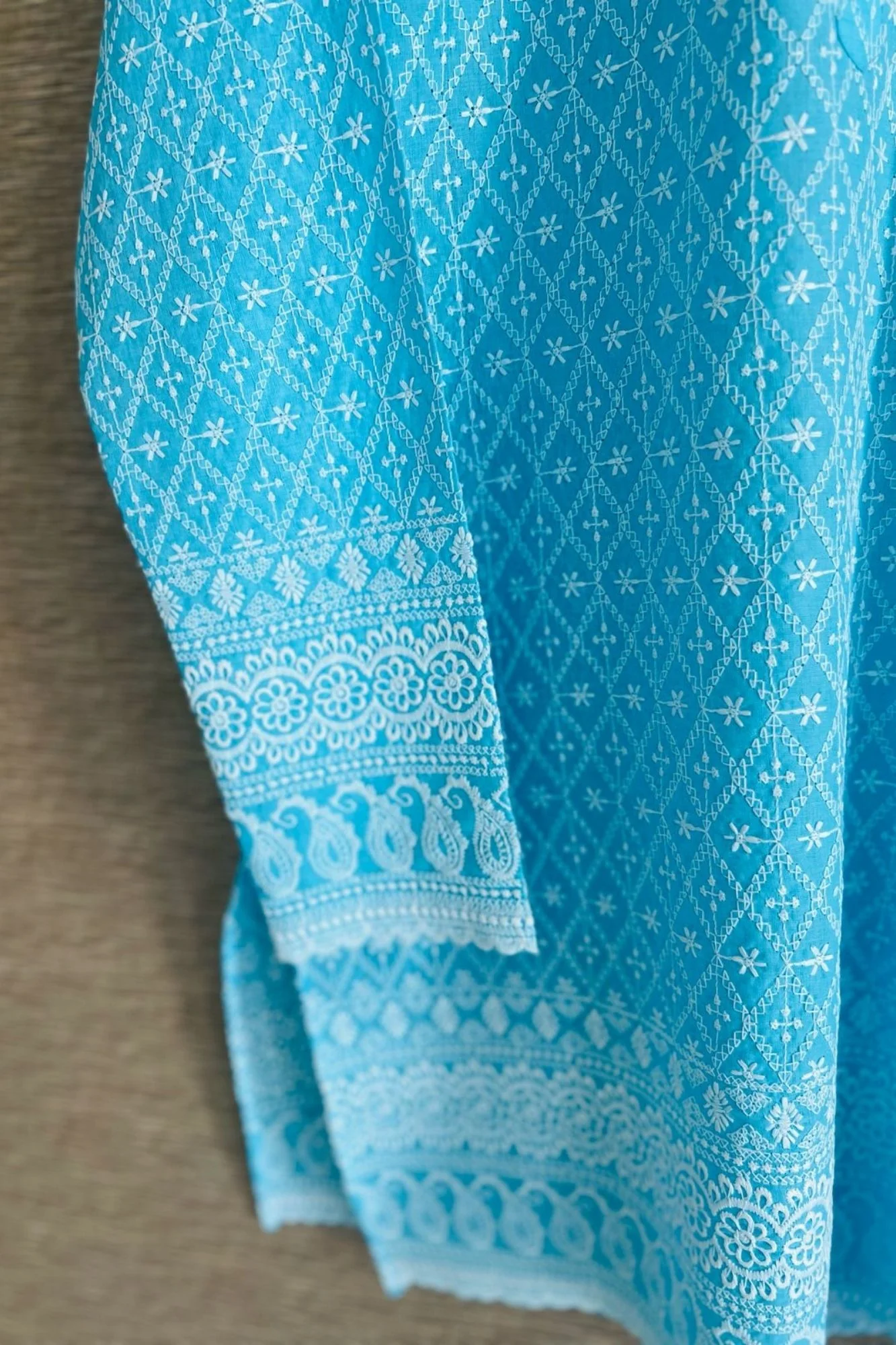 Men Vibrant Blue Kurta Sets (2pc) - Chenance