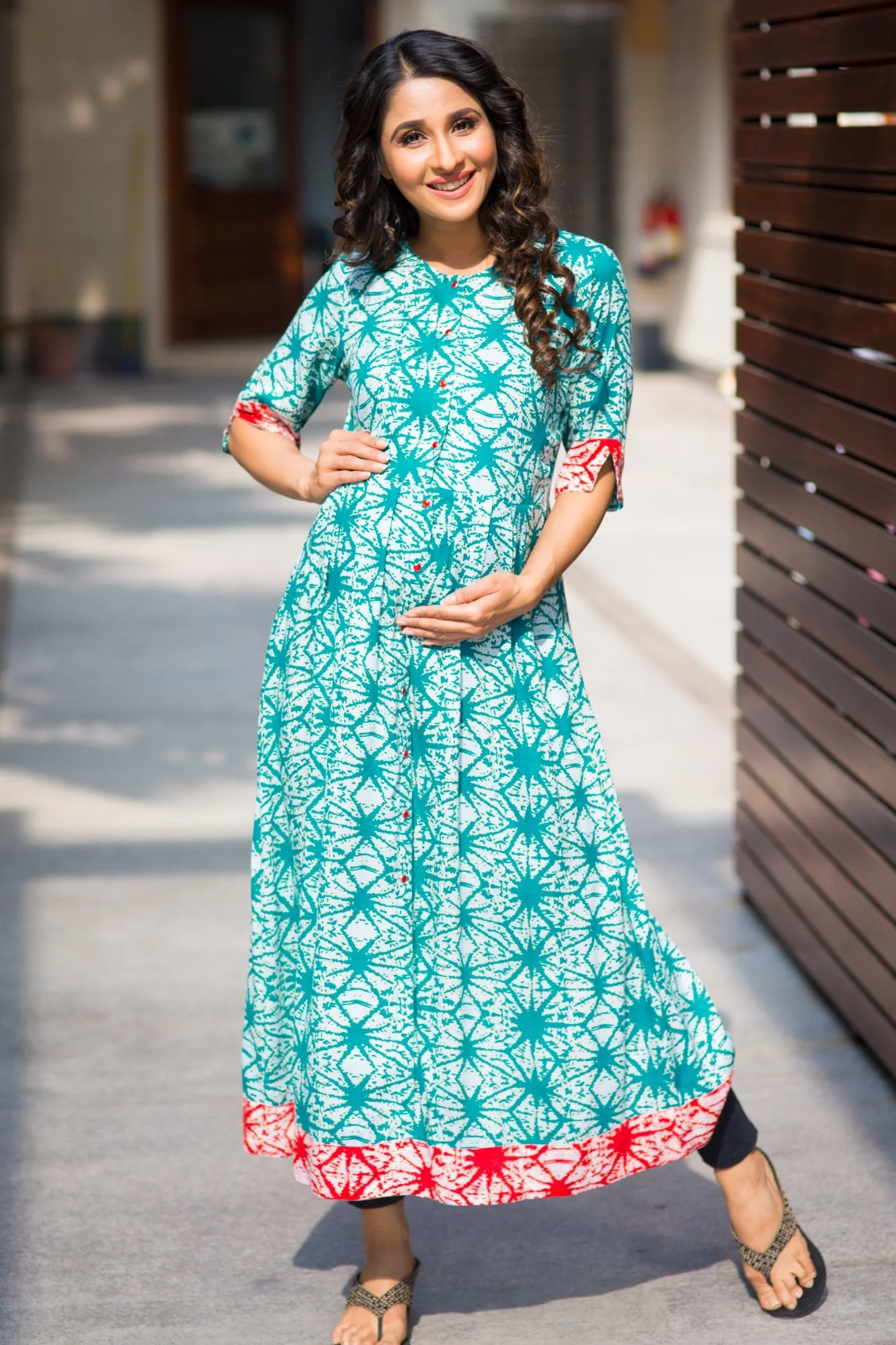Emerald Star Maternity and Nursing Kurta - Chenance