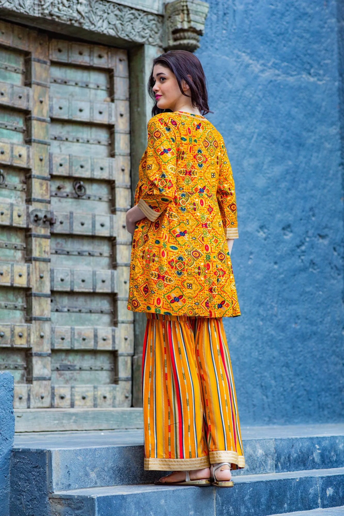 Marigold Ethnic Maternity & Nursing Suit Set (2 pc) - Chenance