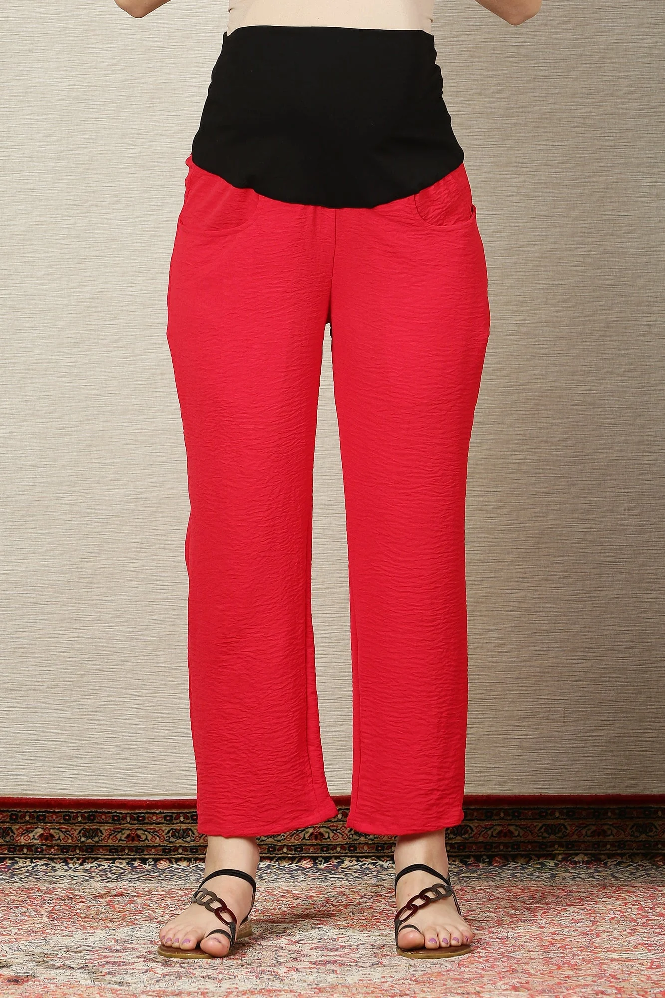 Spicy Poppy Red Maternity Dress - Chenance