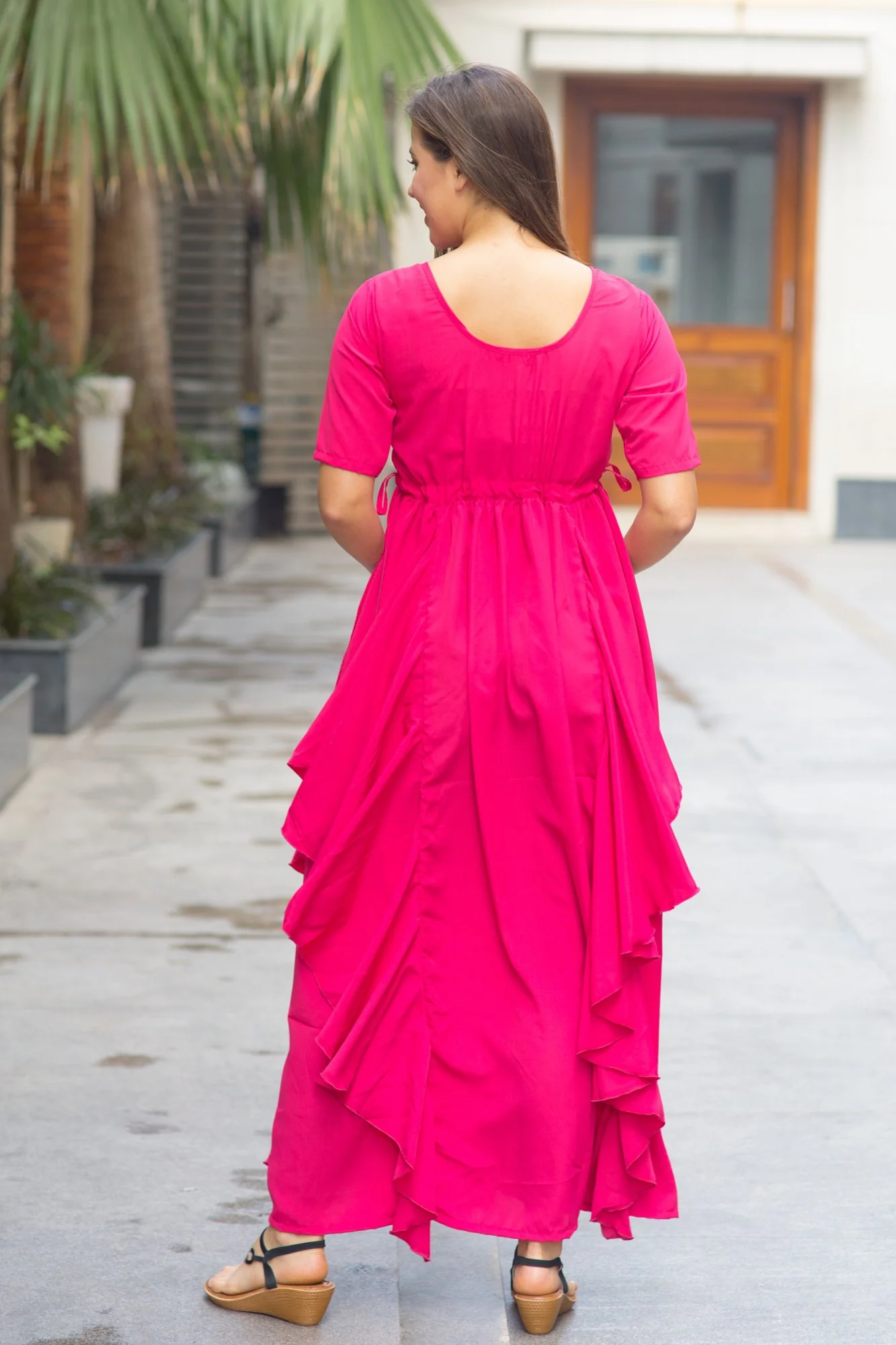 Paris Rose Maternity Flow Dress - Chenance