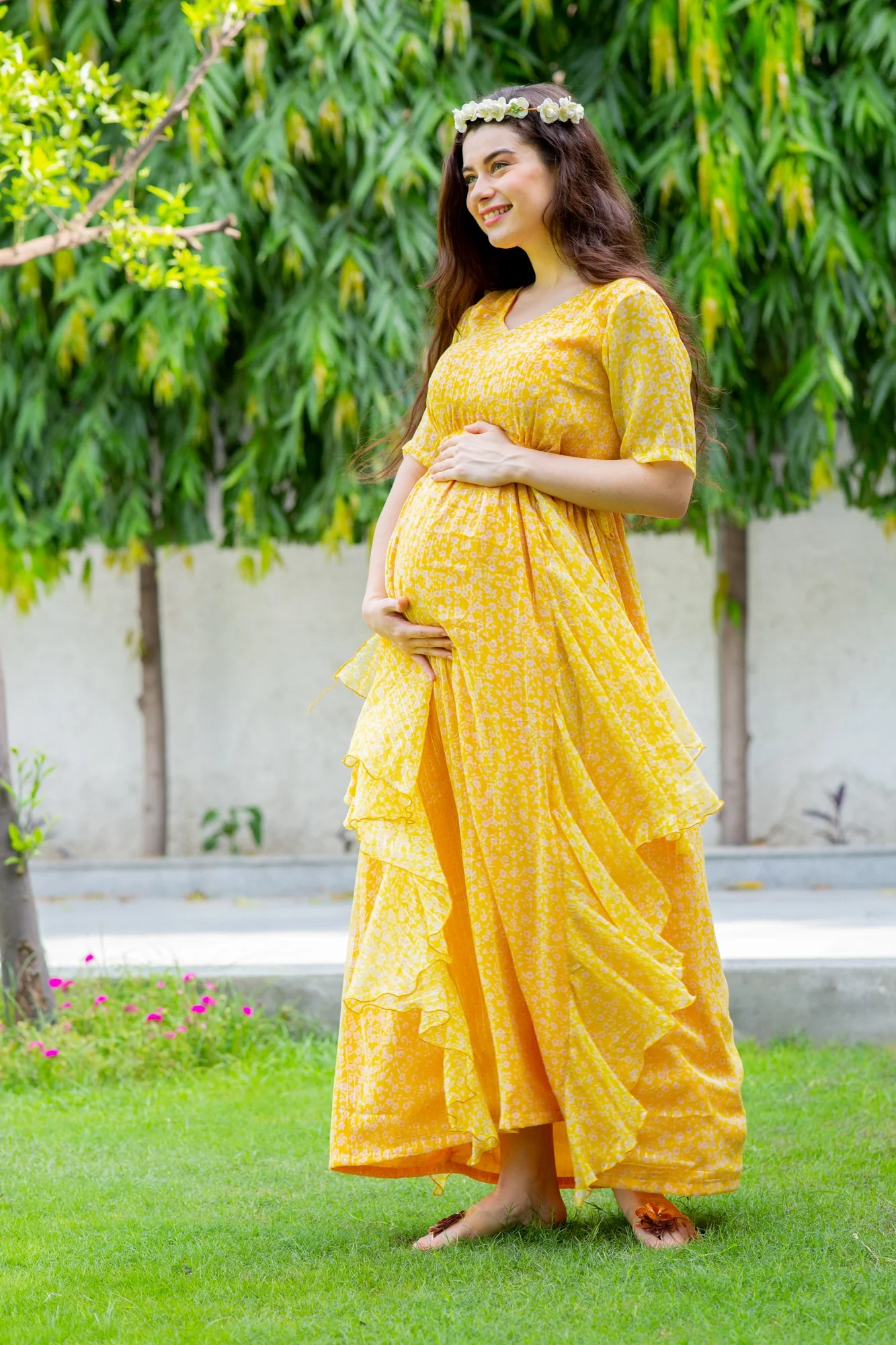Sunny Loom Maternity Flow Dress - Chenance