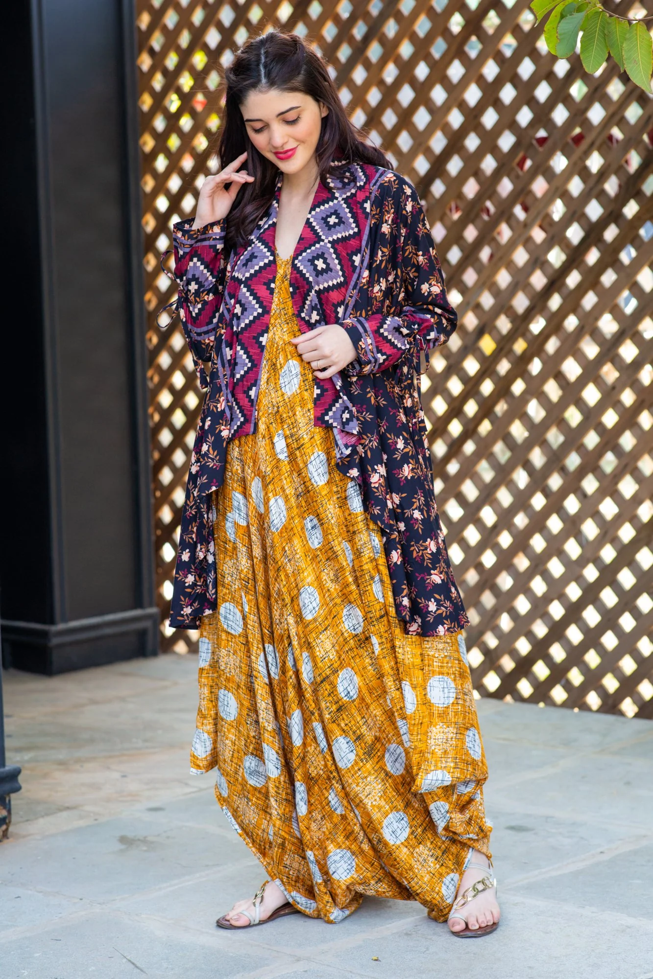 Set of 2 - Noir Cotton Maternity Jumpsuit with Cover Up - Chenance