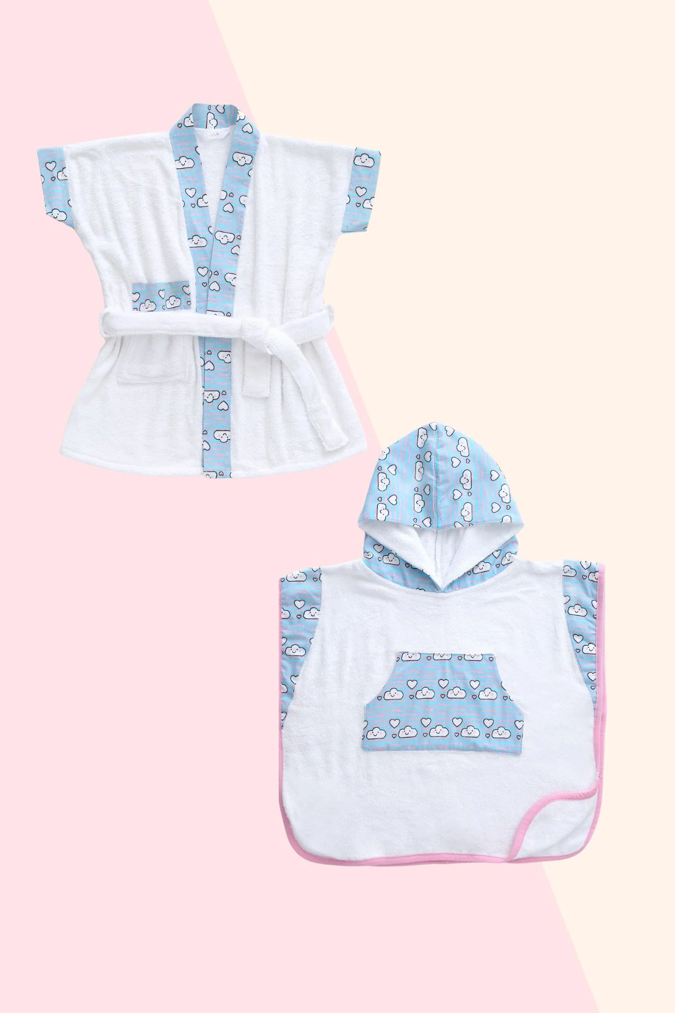 Cloudy Day - Bathrobe Kit (Set of 2) - Chenance