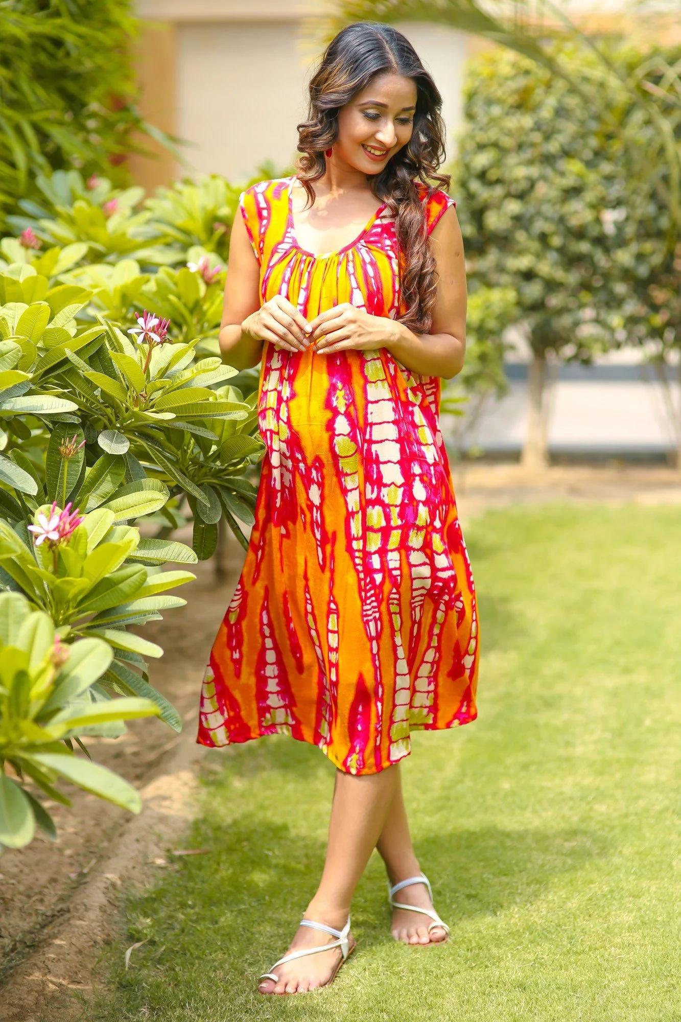 Gradient Printed Maternity Kurta - Chenance
