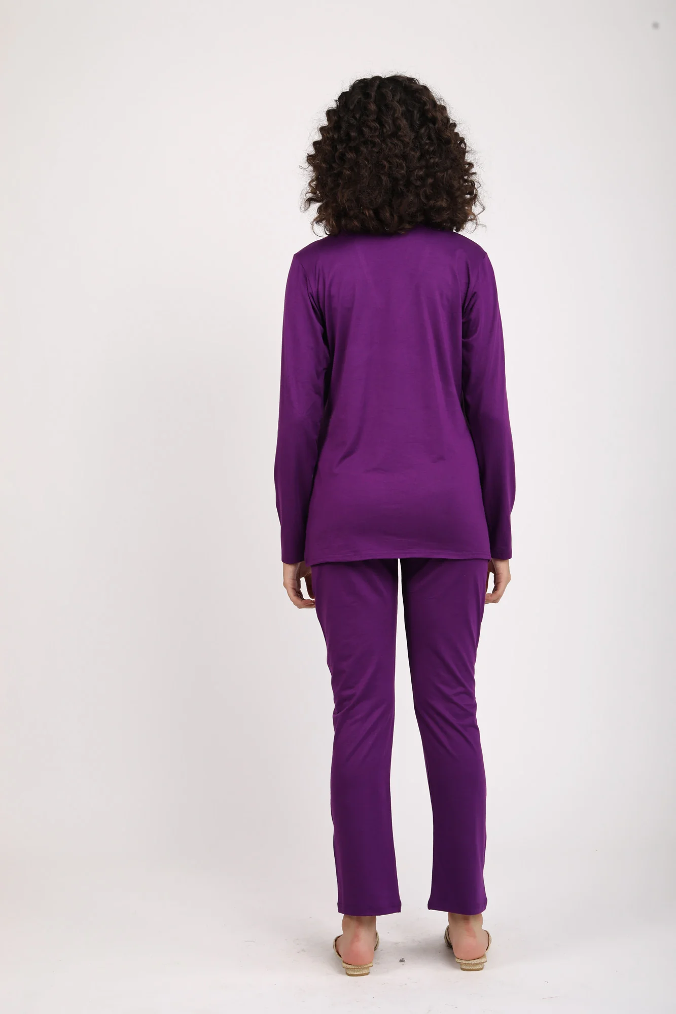 247 Comfy Purple Wrap Maternity Athleisure Set - Chenance