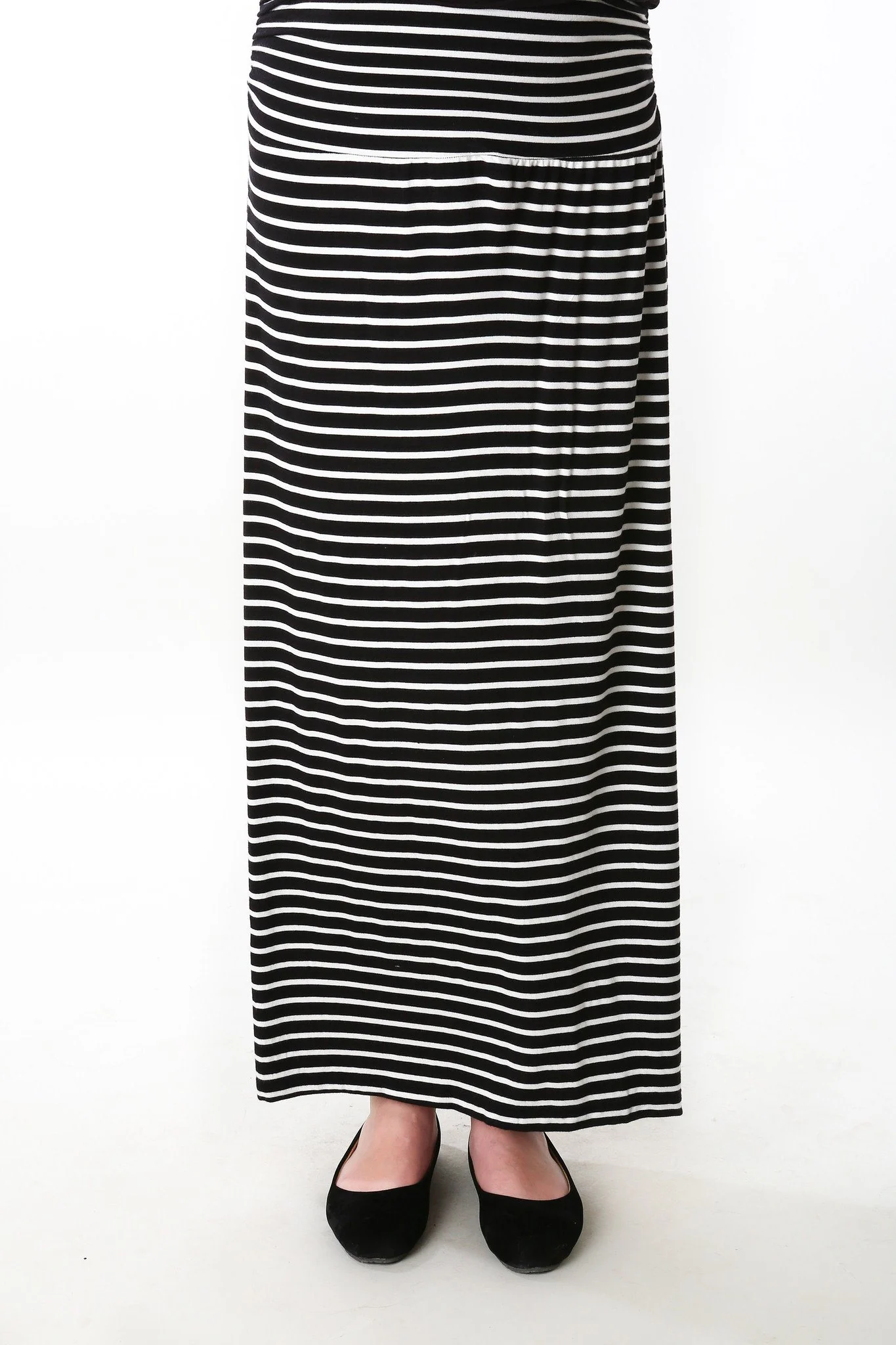 Striped A-Line Maternity Skirt - Chenance