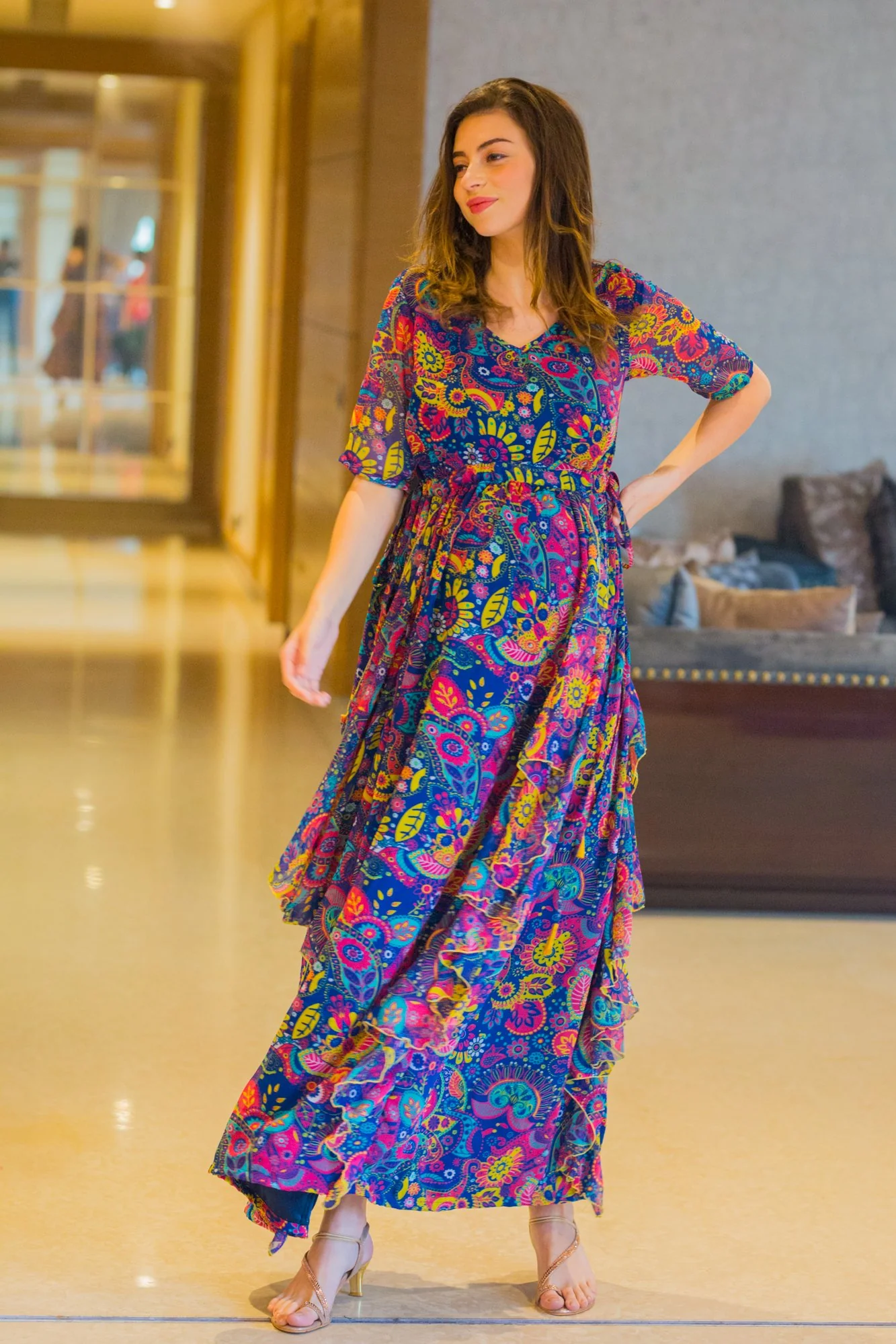 Jolly Circus Maternity Flow Dress - Chenance