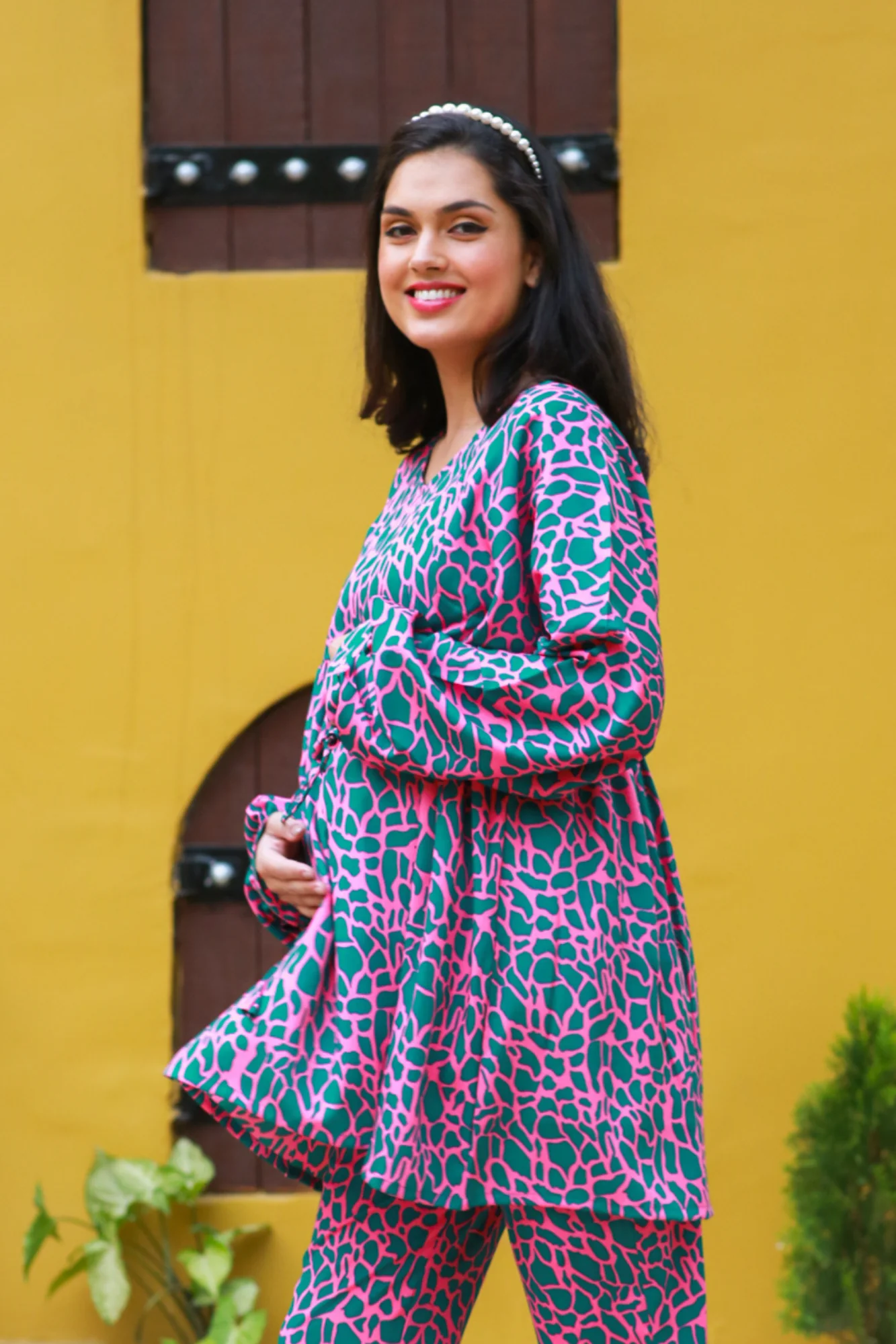 Luxe Paradise Blush Maternity & Nursing Top - Chenance