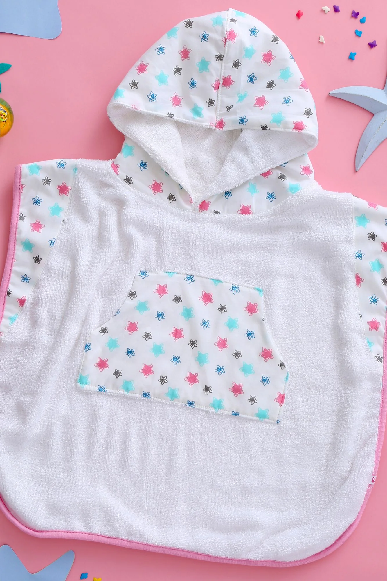 Starry Day - Hooded Poncho - Chenance