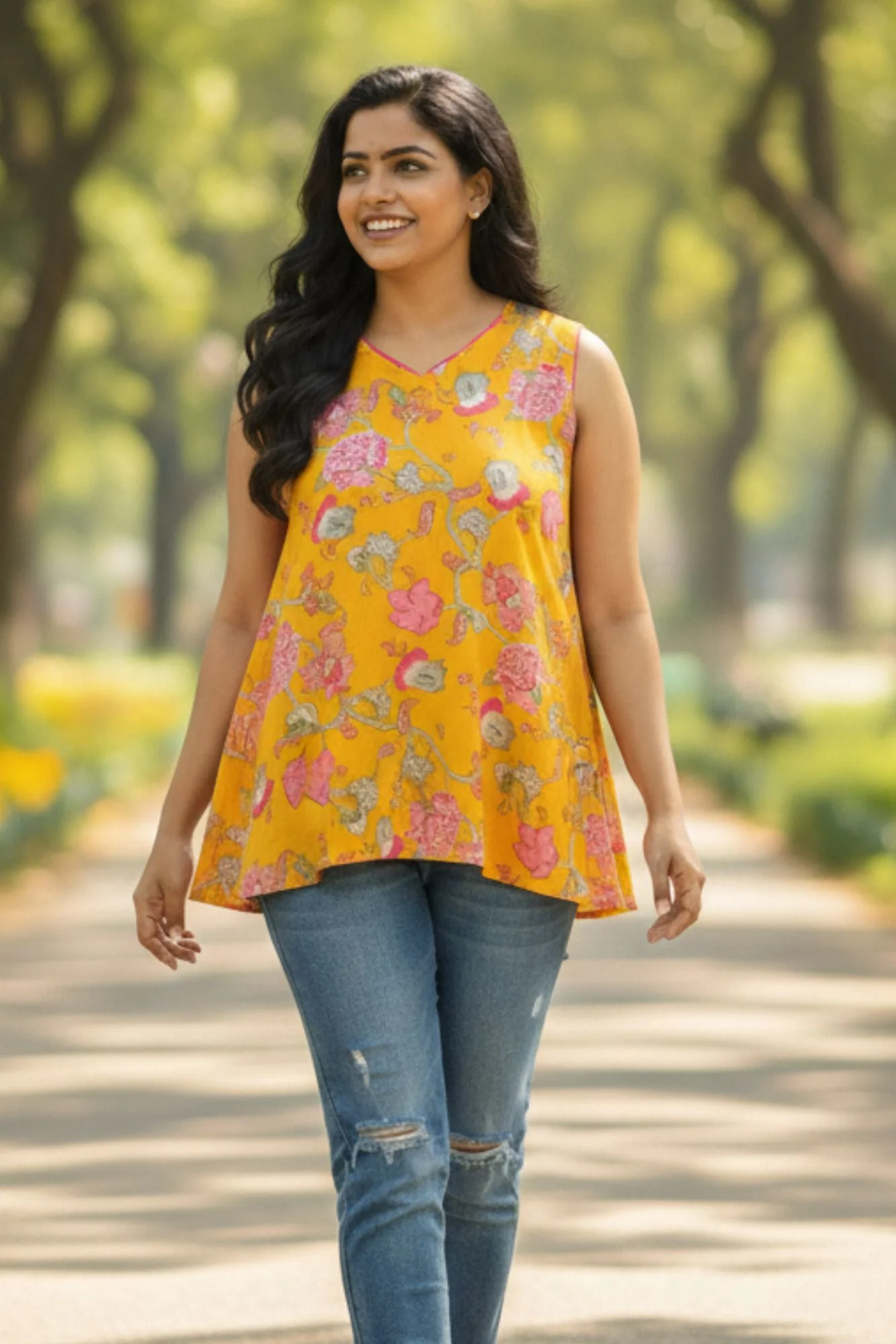 Honey Blossom Maternity & Nursing Top (100% Cotton) - Chenance