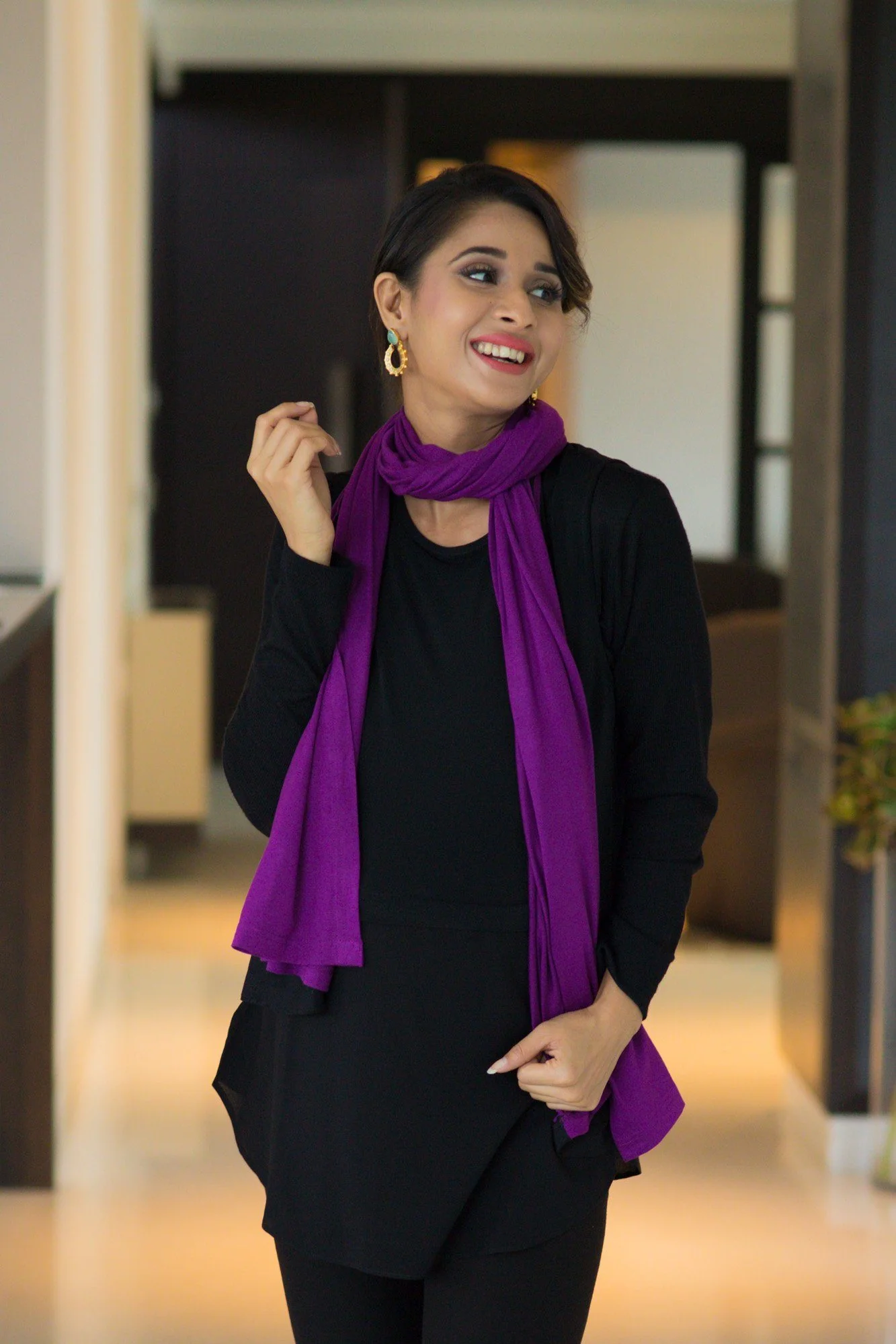 Raisin Purple Versatile Nursing Stole - Chenance