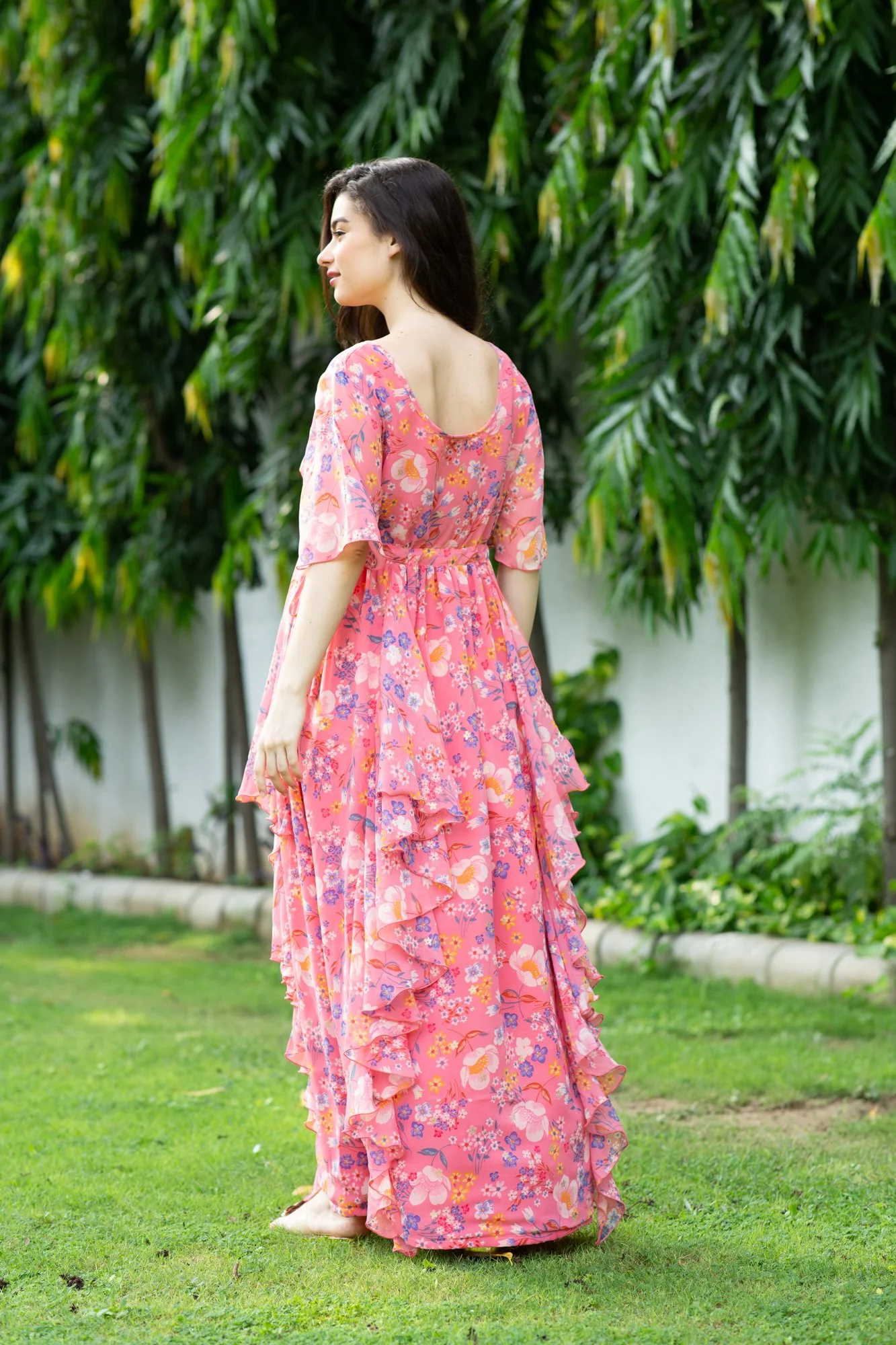 Jolly Floral Maternity Flow Dress - Chenance