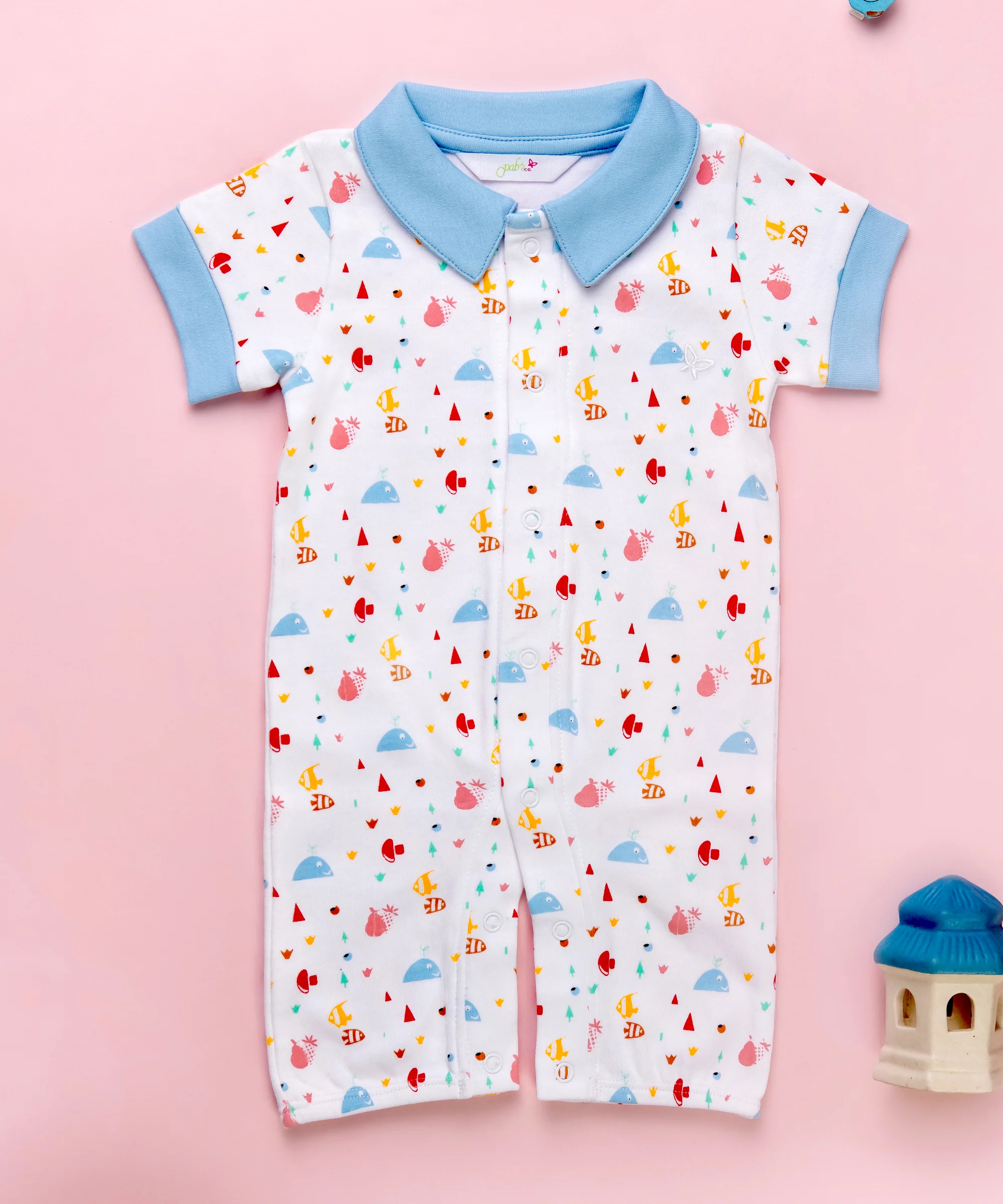 Whale at the Beach - Baby Romper (Set of 3) - Chenance