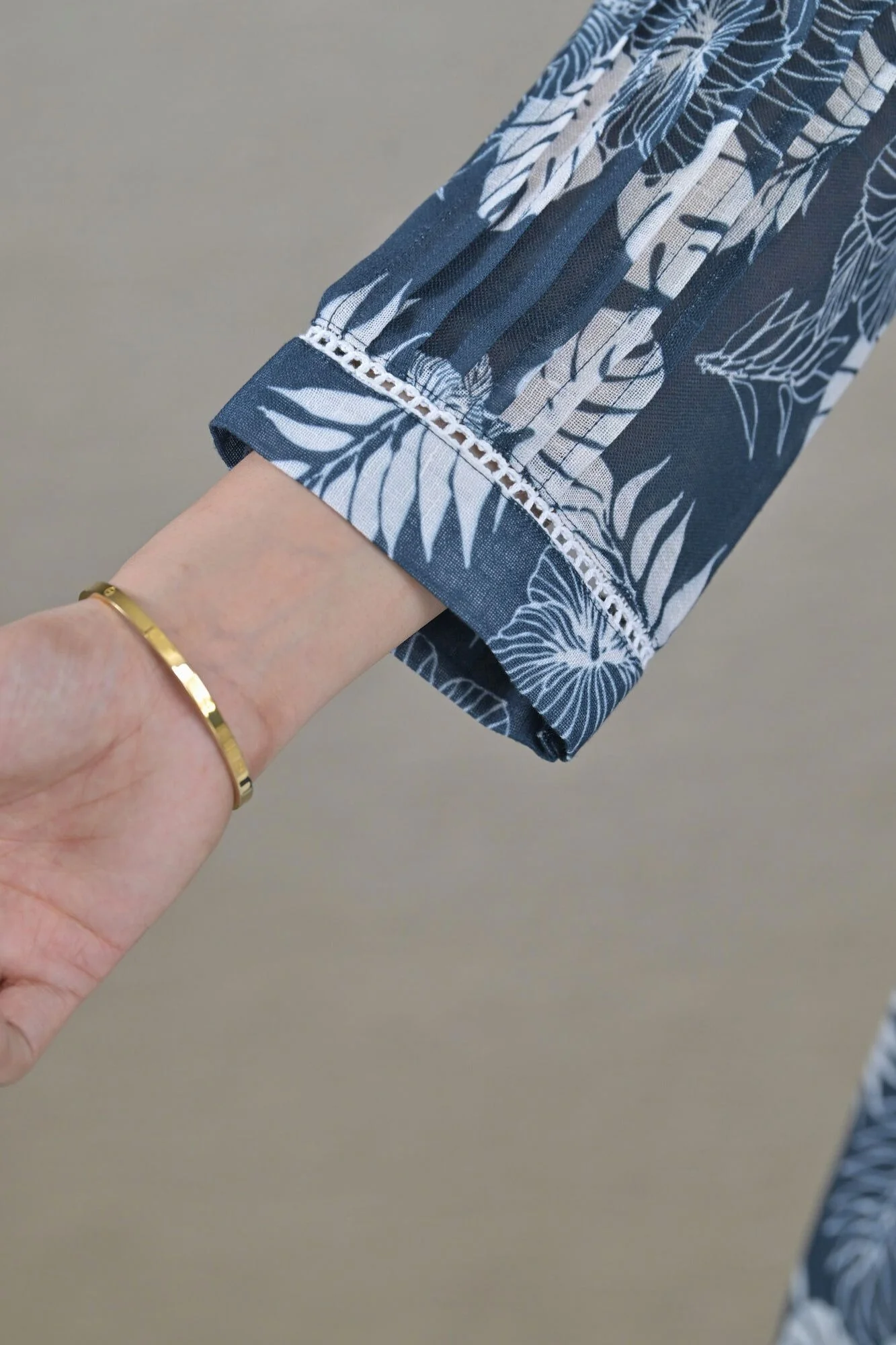 Tropical Maternity Pintucks Top (100% Cotton) - Chenance