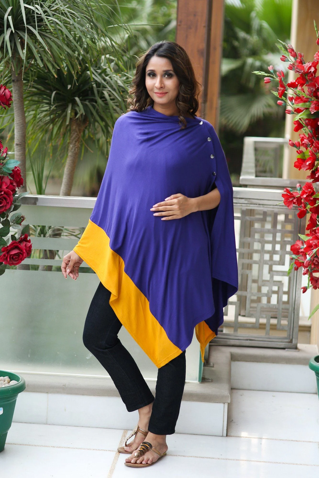 Deep Purple Versatile Nursing Stole - Chenance