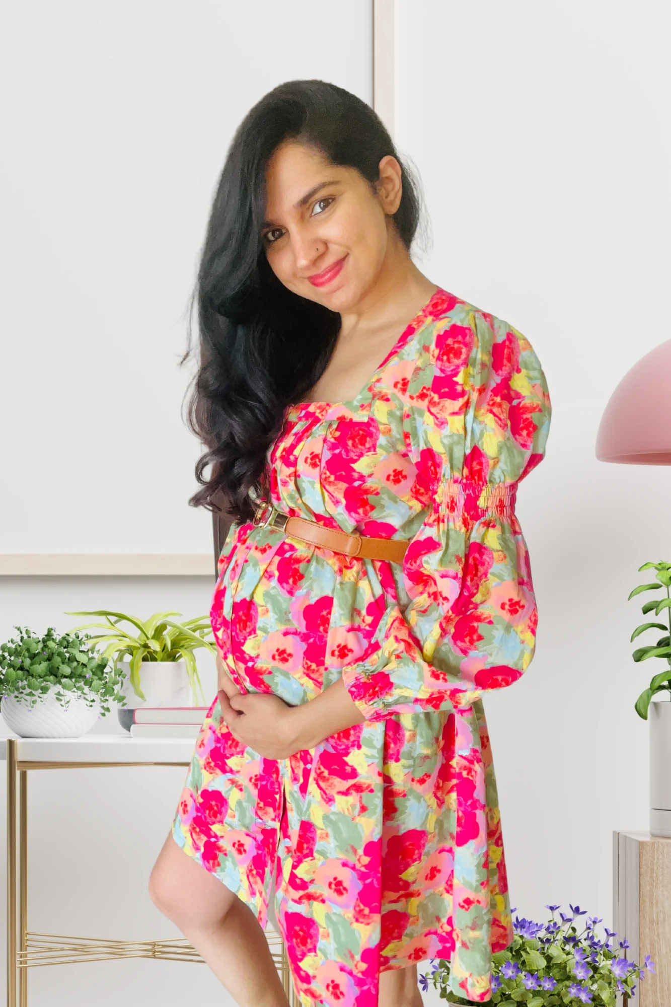 Peppy Garden 100% Cotton Maternity & Nursing Dress - Chenance