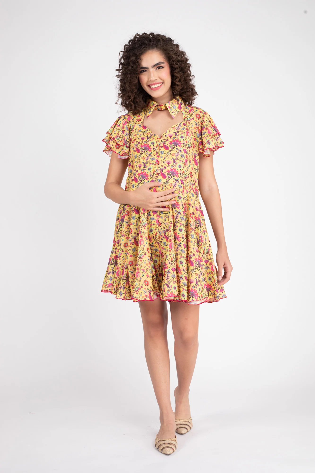 Sunny Blooming Maternity & Nursing Dress - Chenance