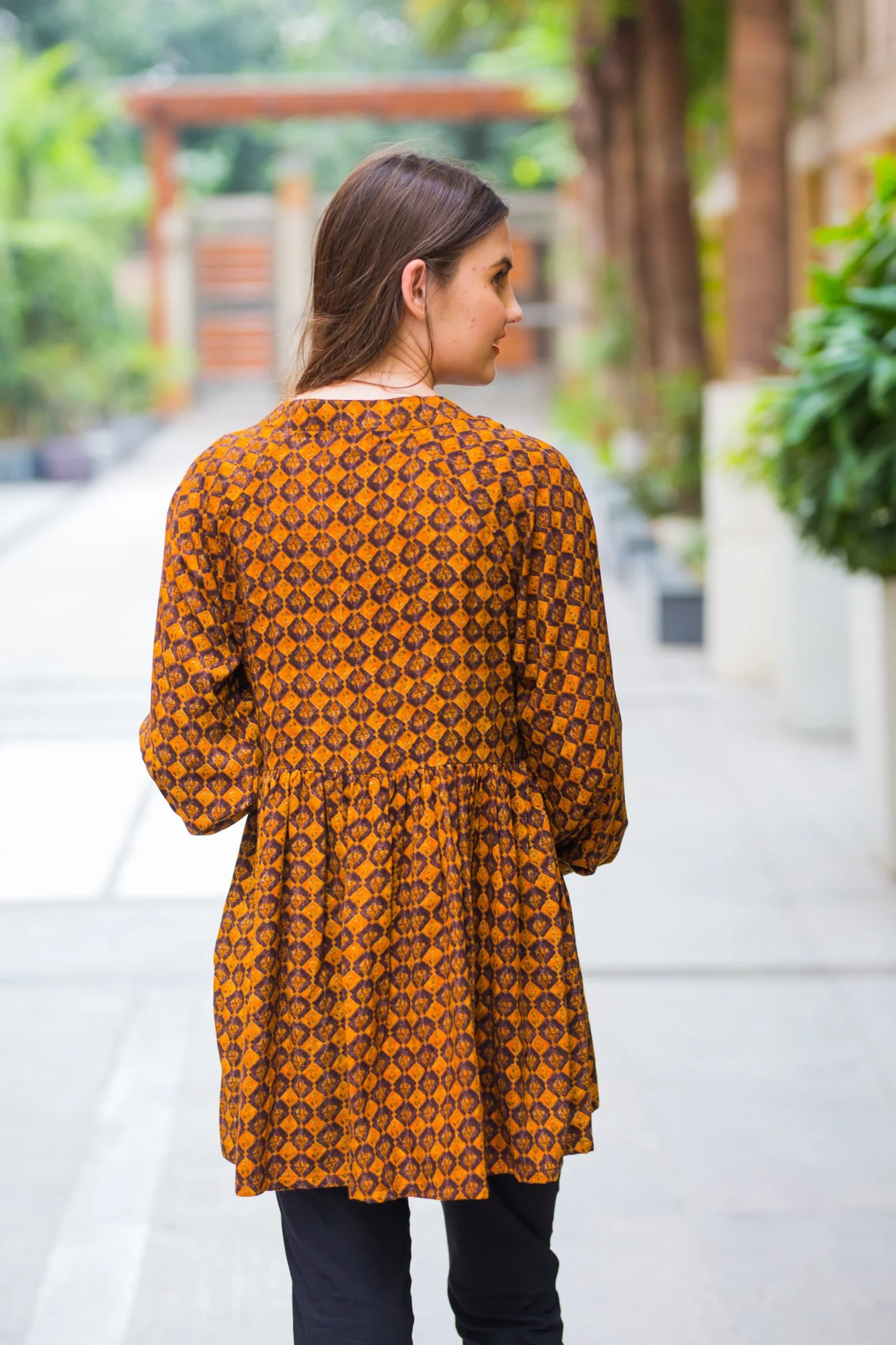 Mustard Brick Maternity & Nursing Top - Chenance