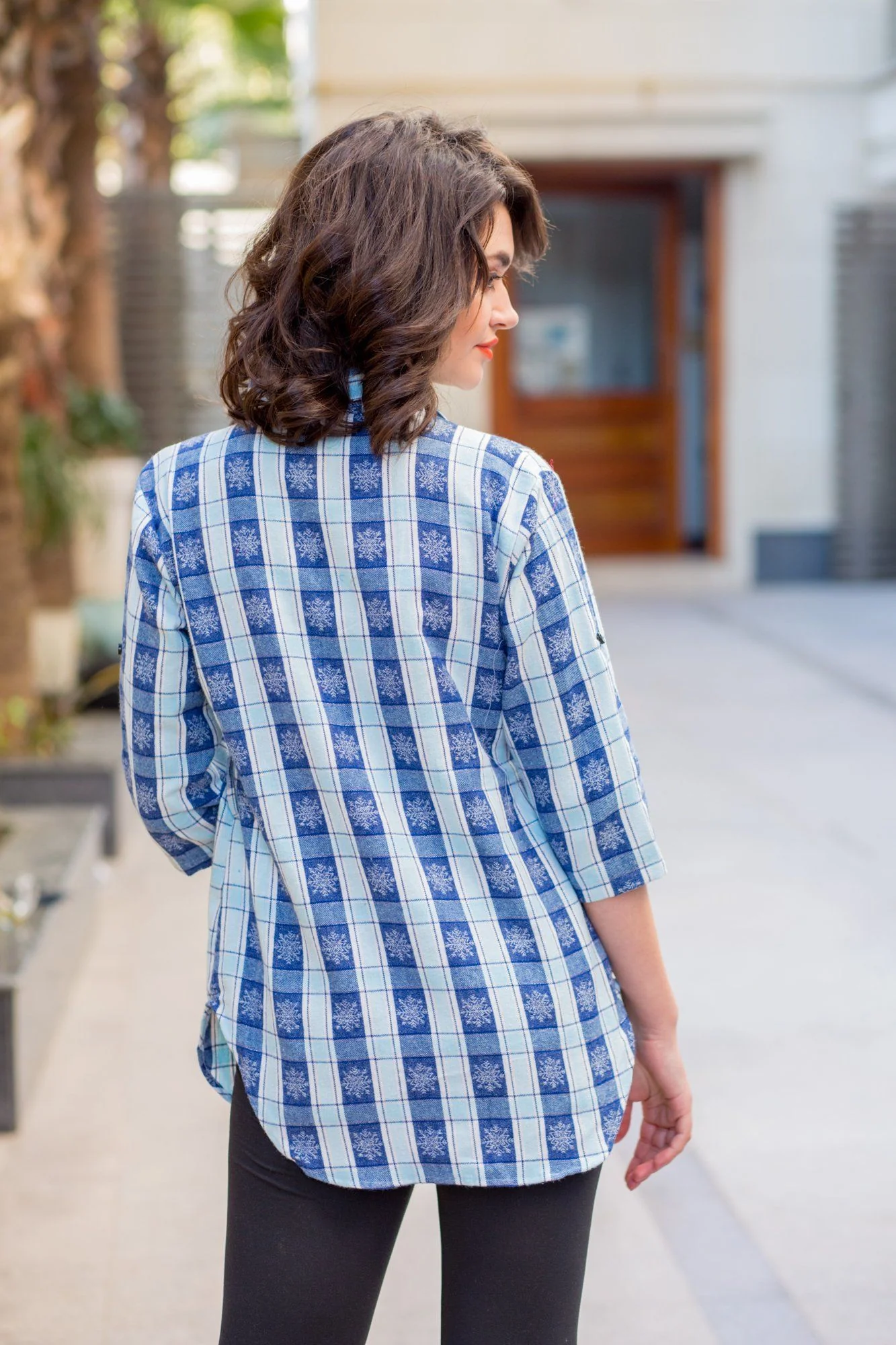 Snow Flake Warm Viscose Maternity Shirt - Chenance