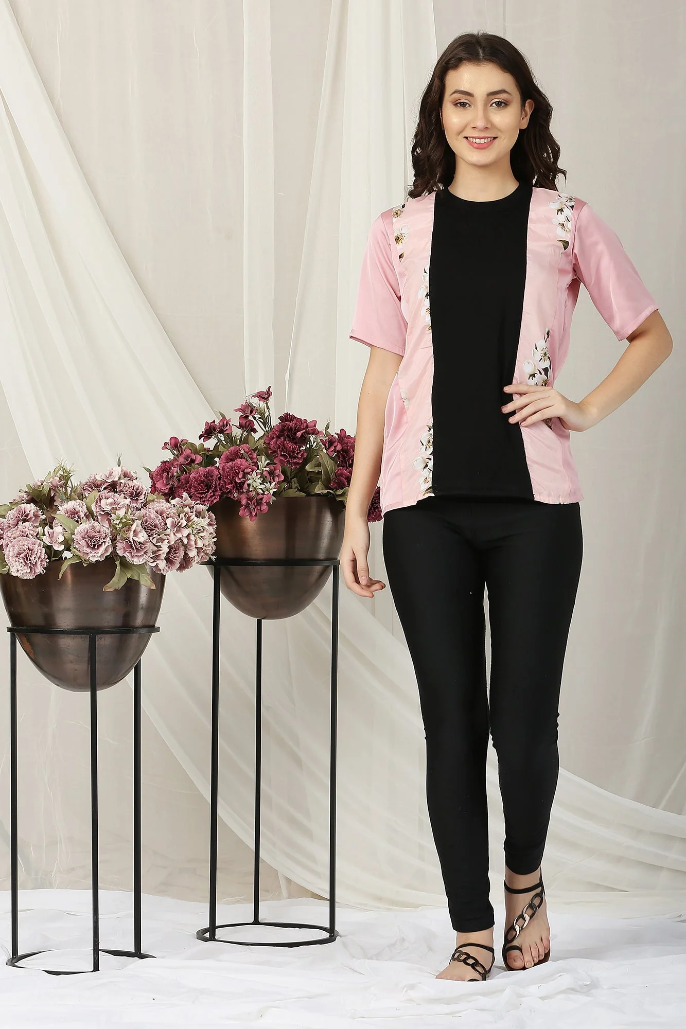 Pink Floral Maternity Top - Chenance