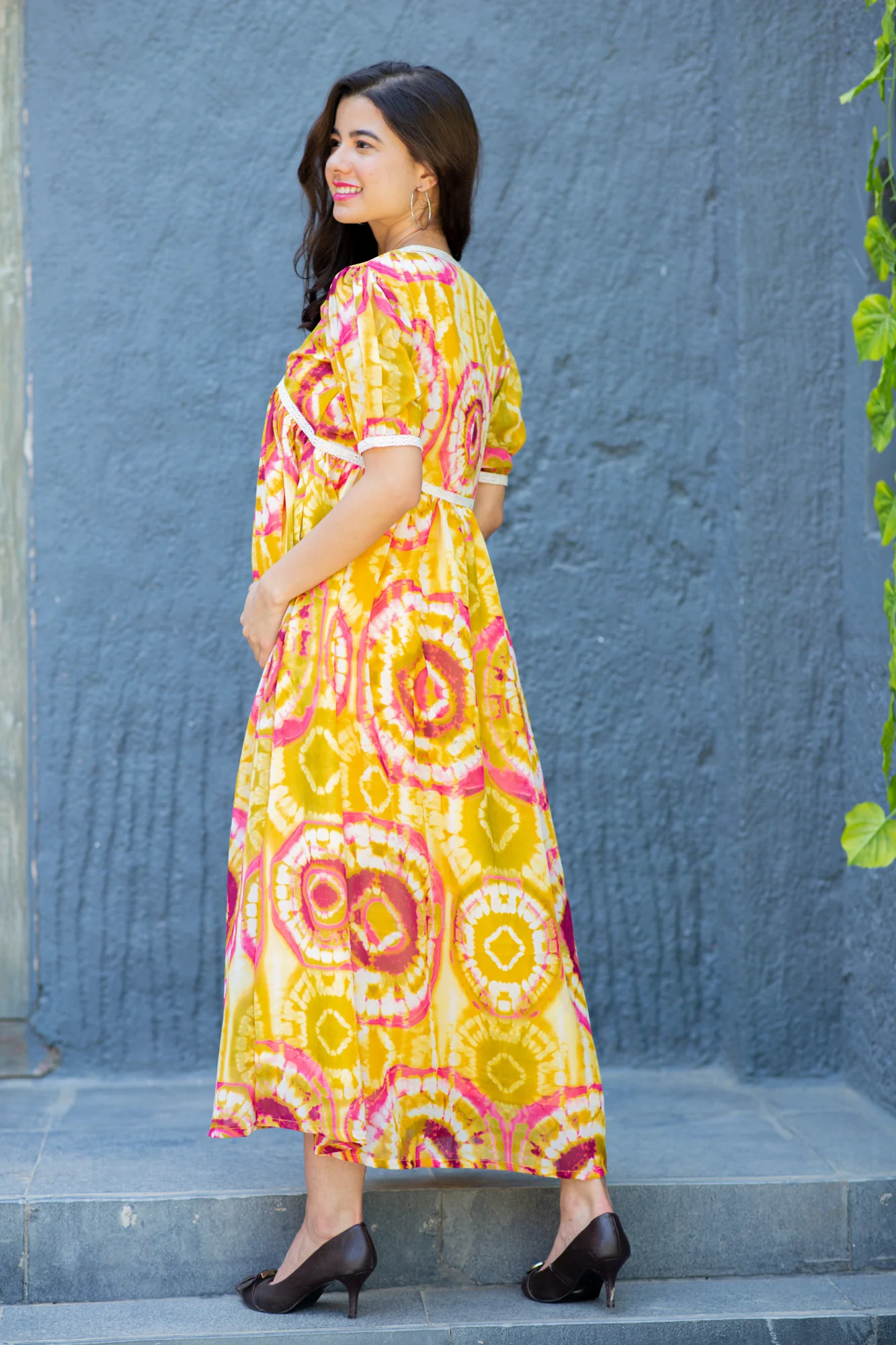 Loom Chic Boho Maternity Maxi Dress - Chenance
