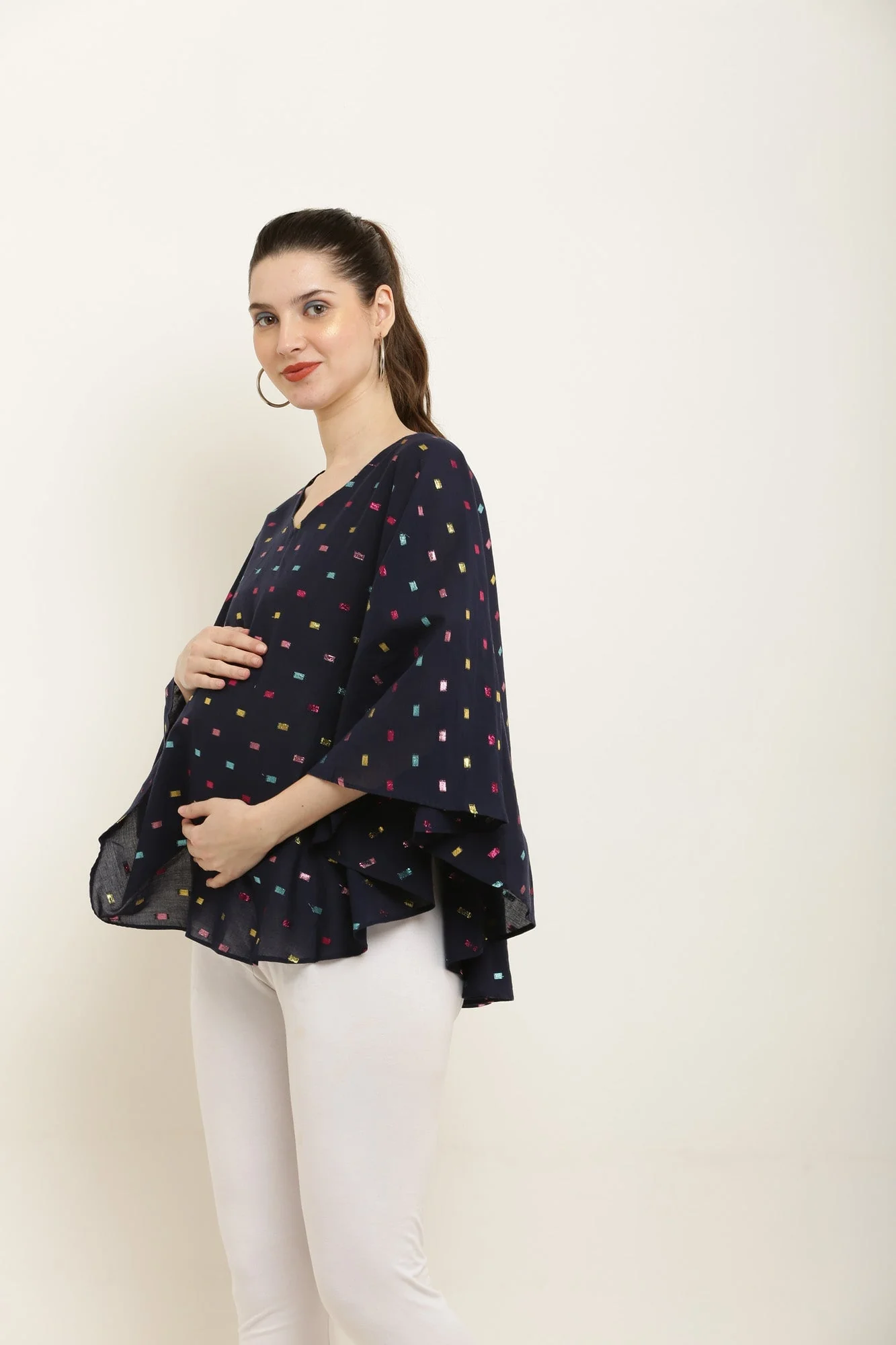 Midnight Blue Maternity & Nursing Stole - Chenance