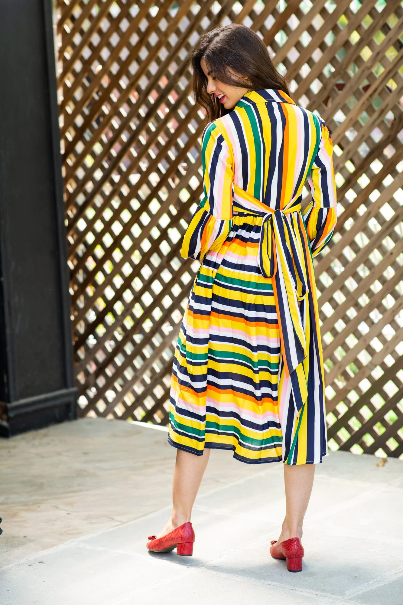 Merry Striped Maternity & Nursing Dress - Chenance