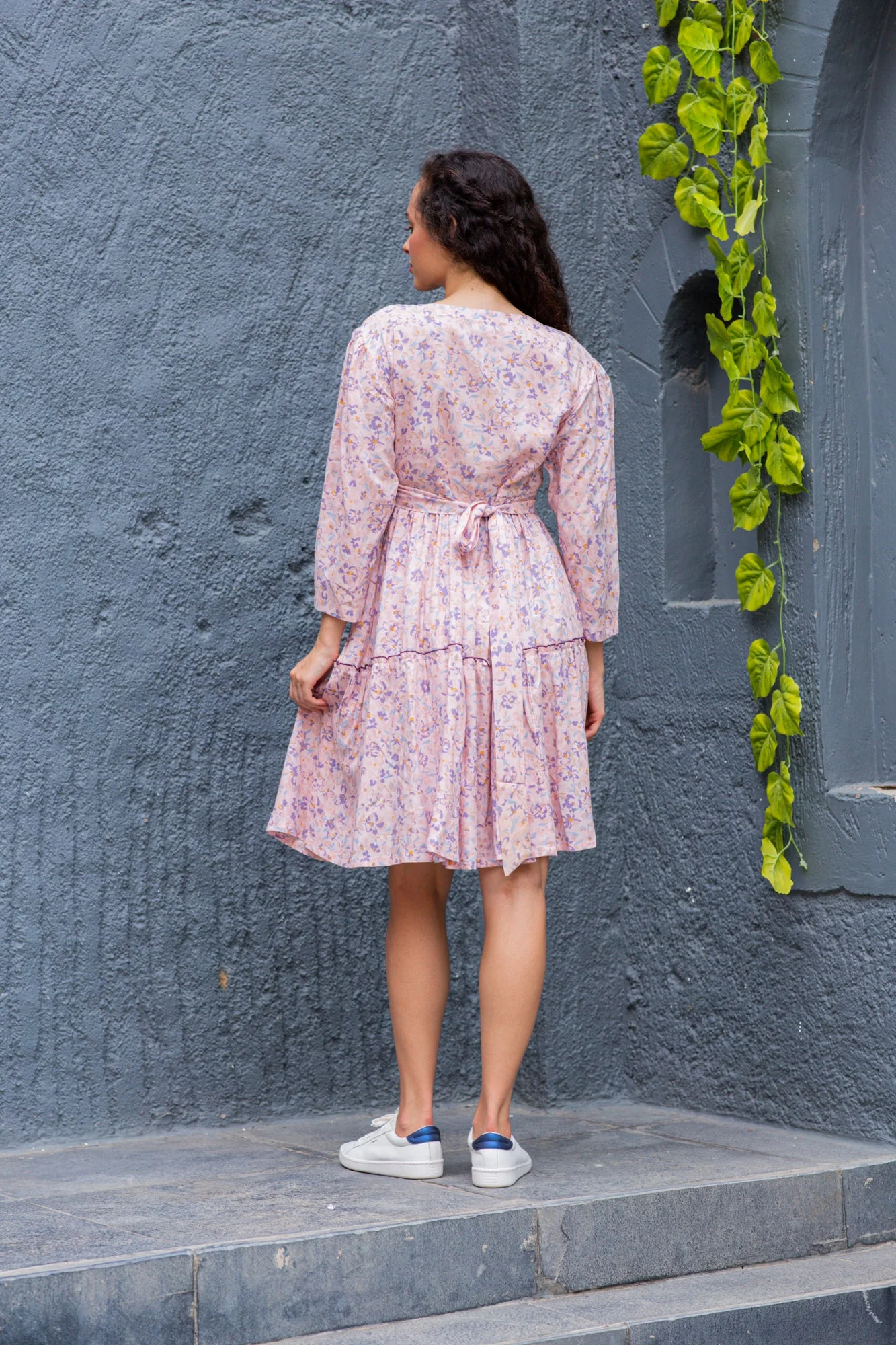 Sassy Rose Quartz Blooming Maternity & Nursing Flair Dress - Chenance