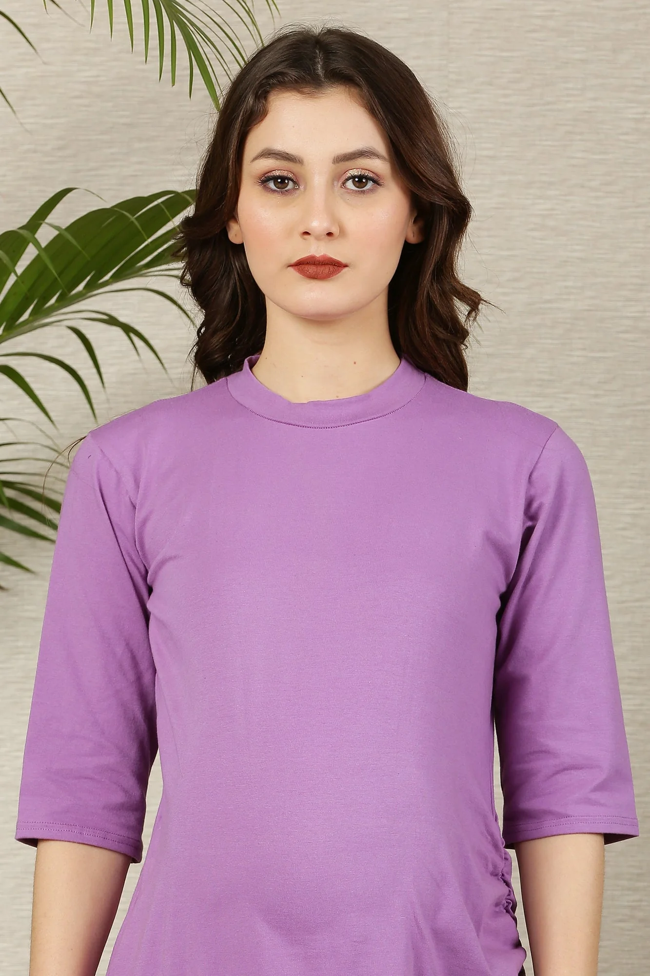 Lovable Lilac Ruched Maternity Dress - Chenance