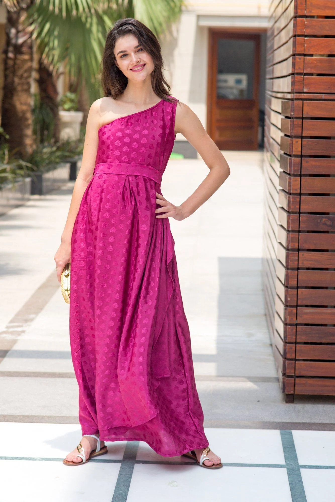 Luxe Berry Side Shoulder Concealed Nursing Maxi - Chenance