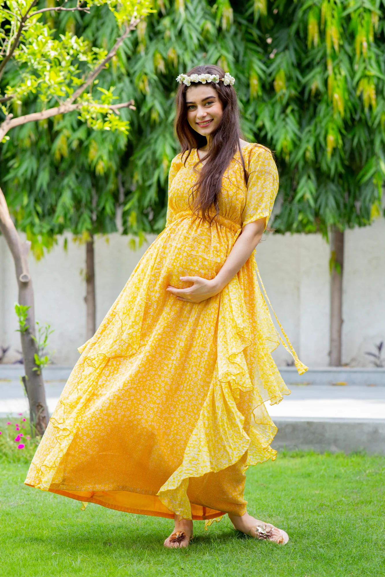 Sunny Loom Maternity Flow Dress - Chenance