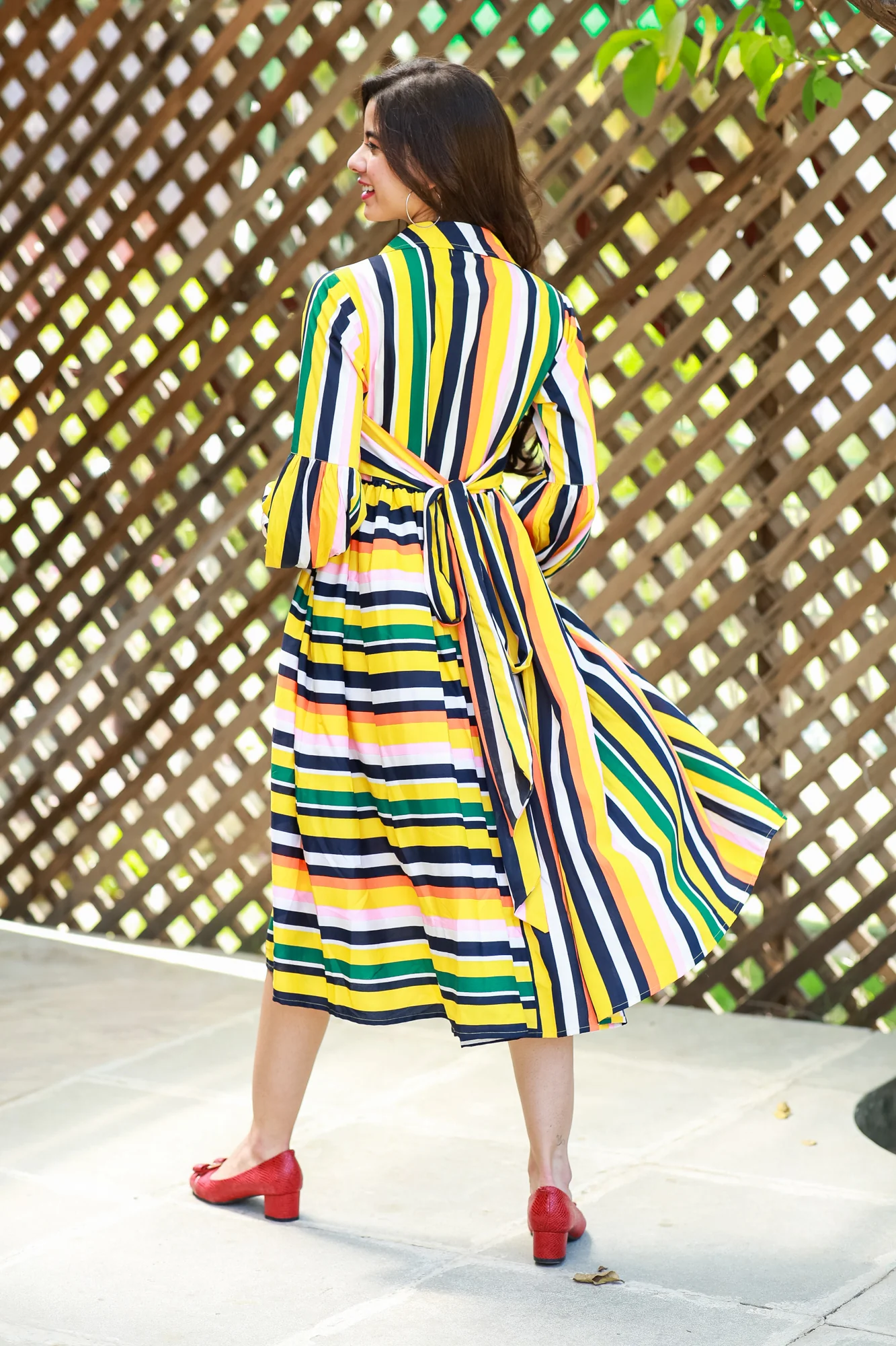 Merry Striped Maternity & Nursing Dress - Chenance