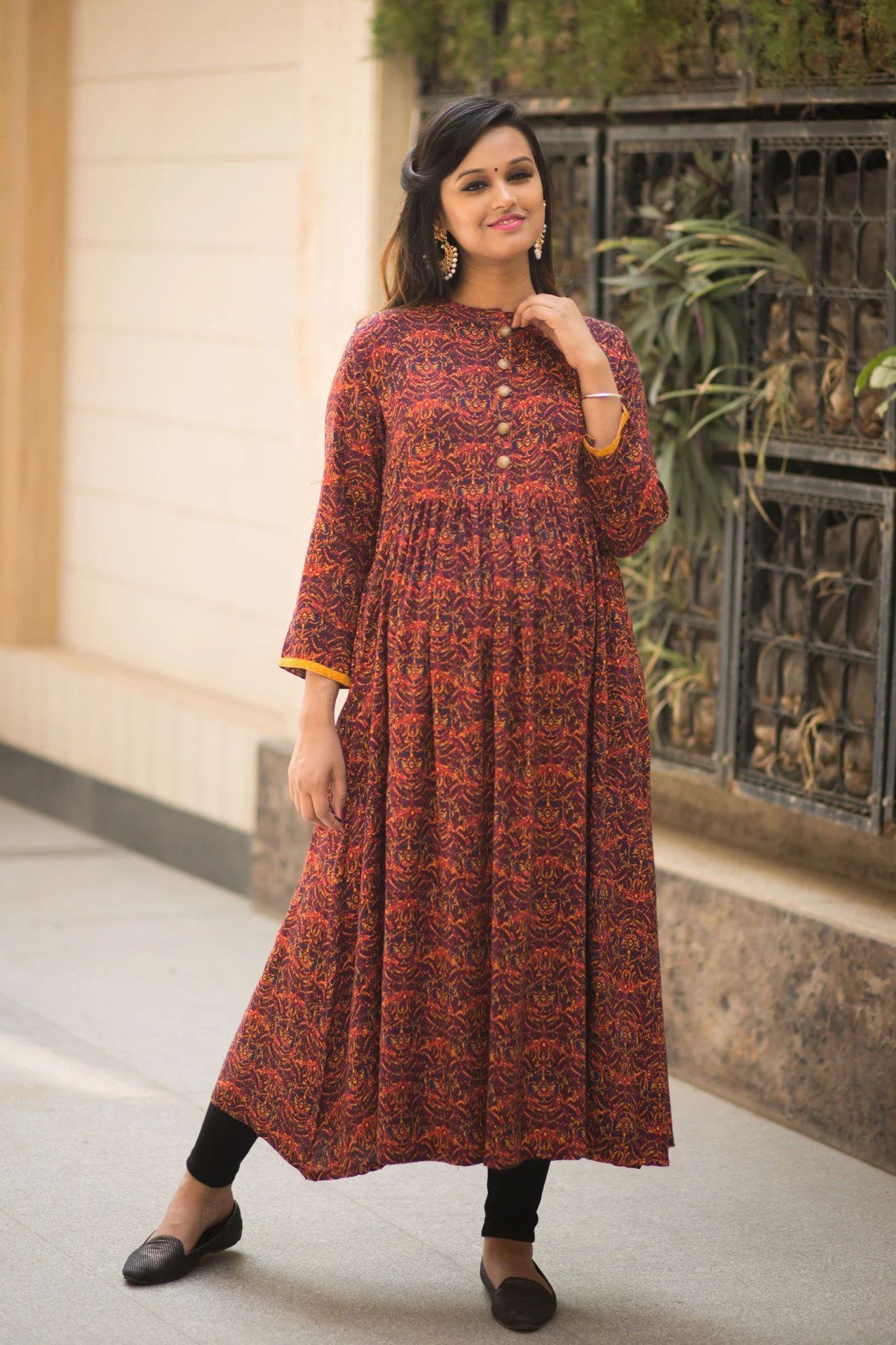 Classic Royal Long Maternity and Nursing Kurta - Chenance