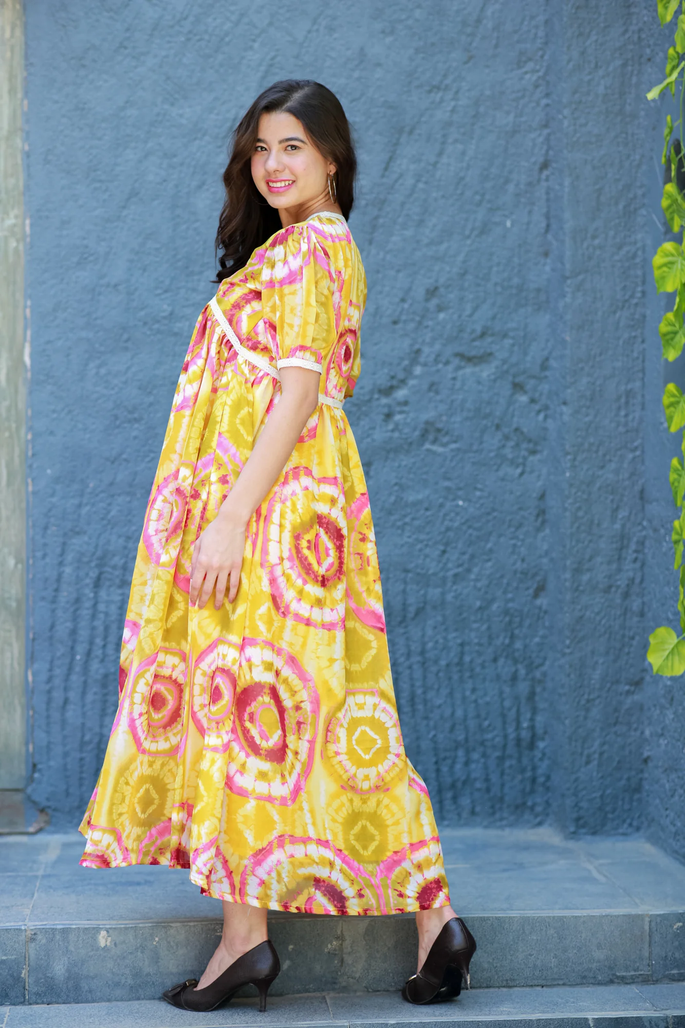 Loom Chic Boho Maternity Maxi Dress - Chenance