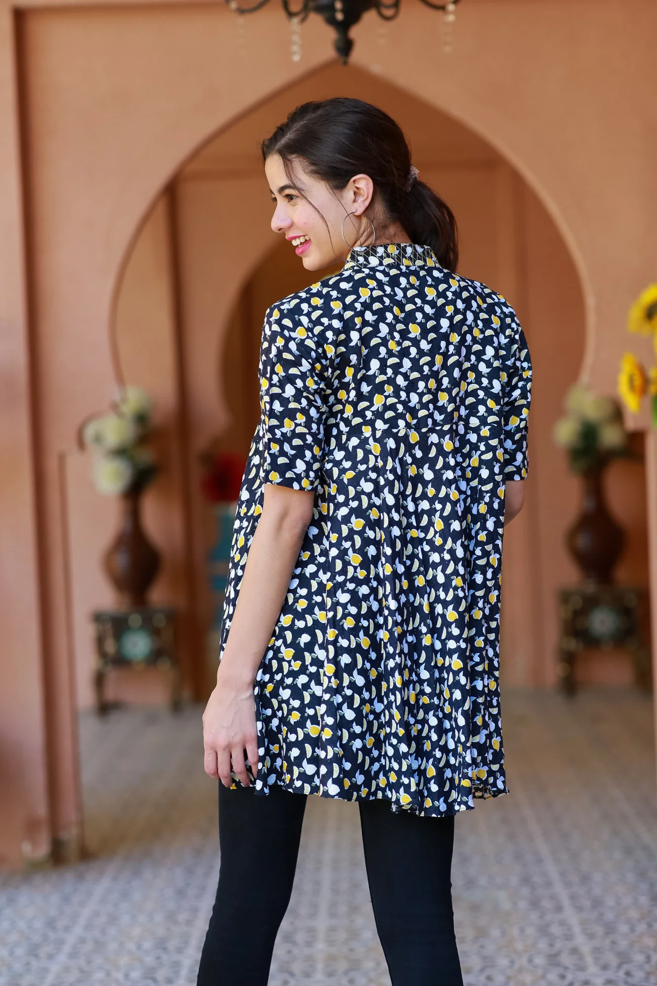 Sunny Blossom Maternity & Nursing Flair Top - Chenance