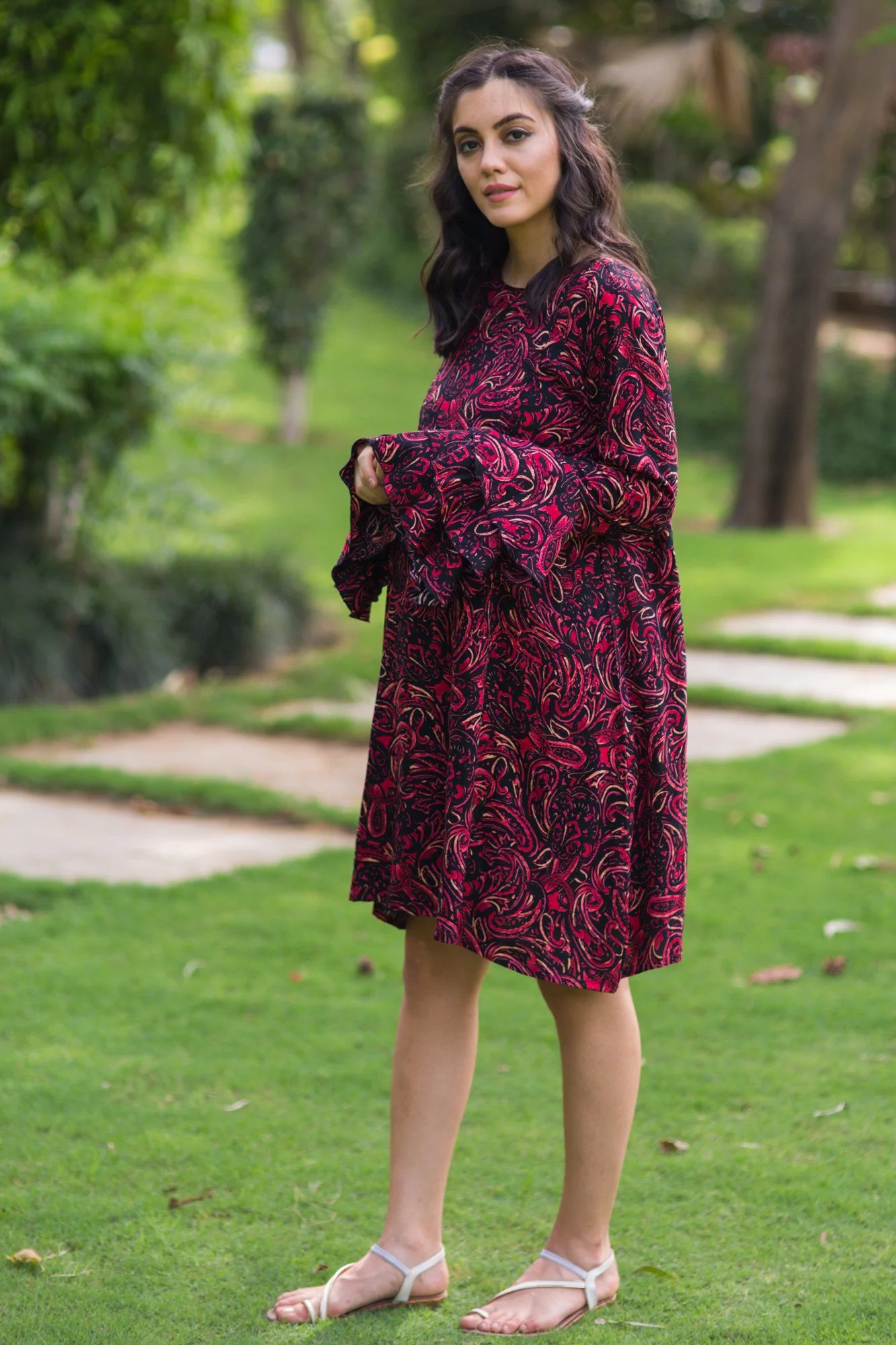 Raspberry Maze Maternity & Nursing Kurta Dress - Chenance