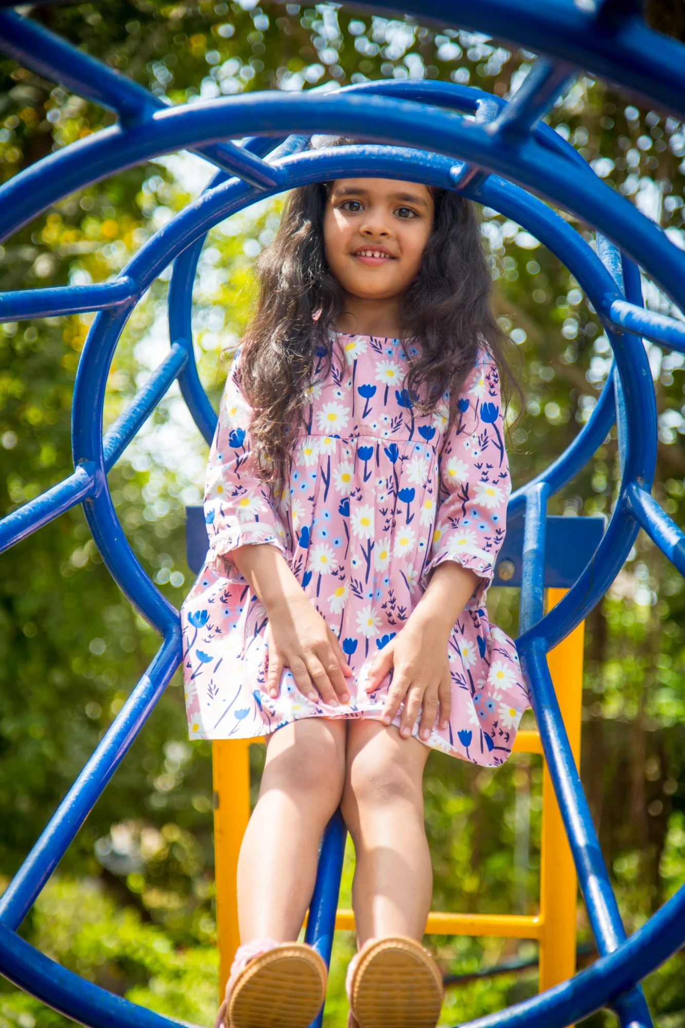 Pink Blossom Ribbon Detail Dress (3 months to 8 years) - Chenance
