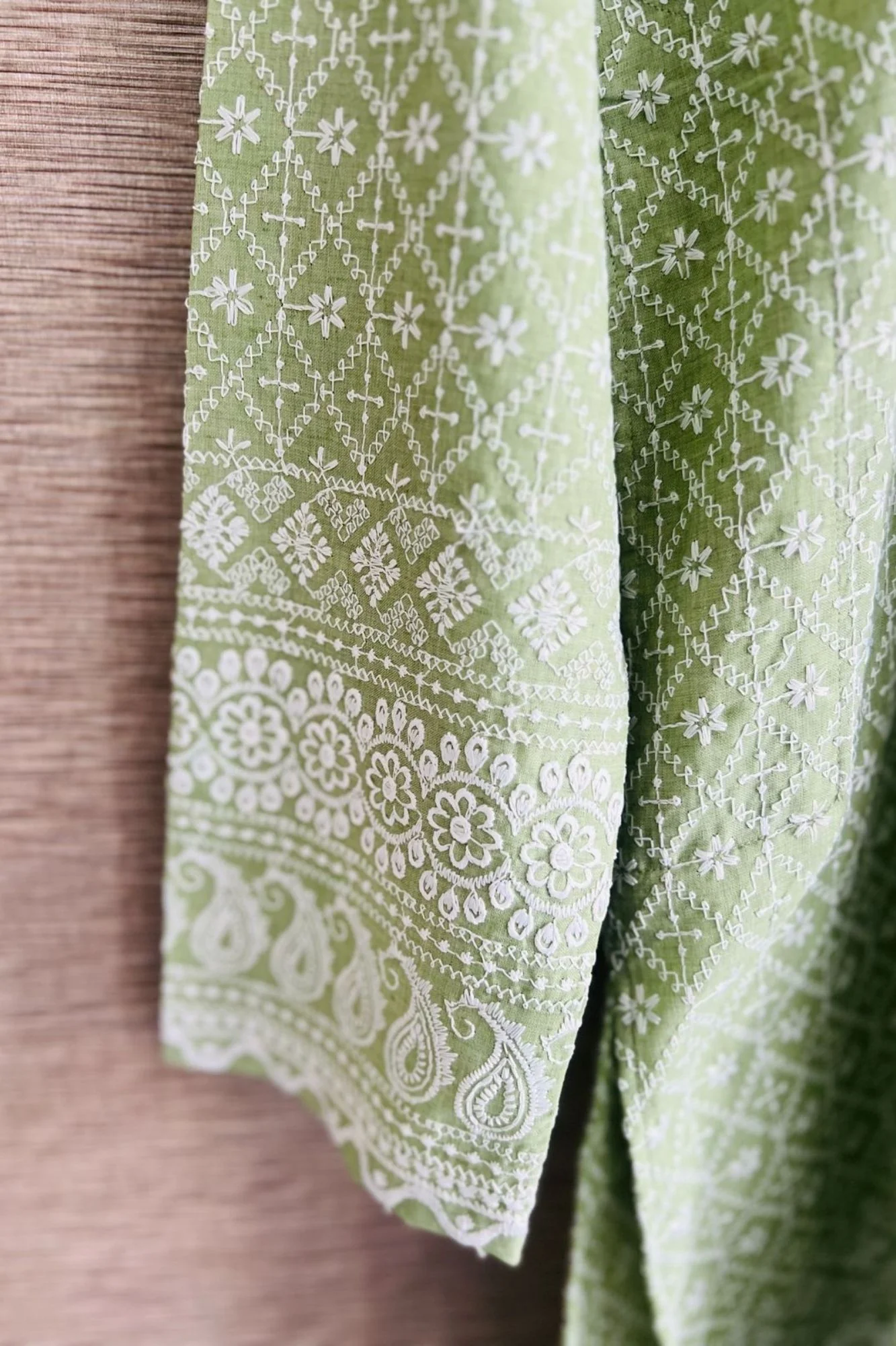 Men Dusty Green Kurta Sets (2pc) - Chenance