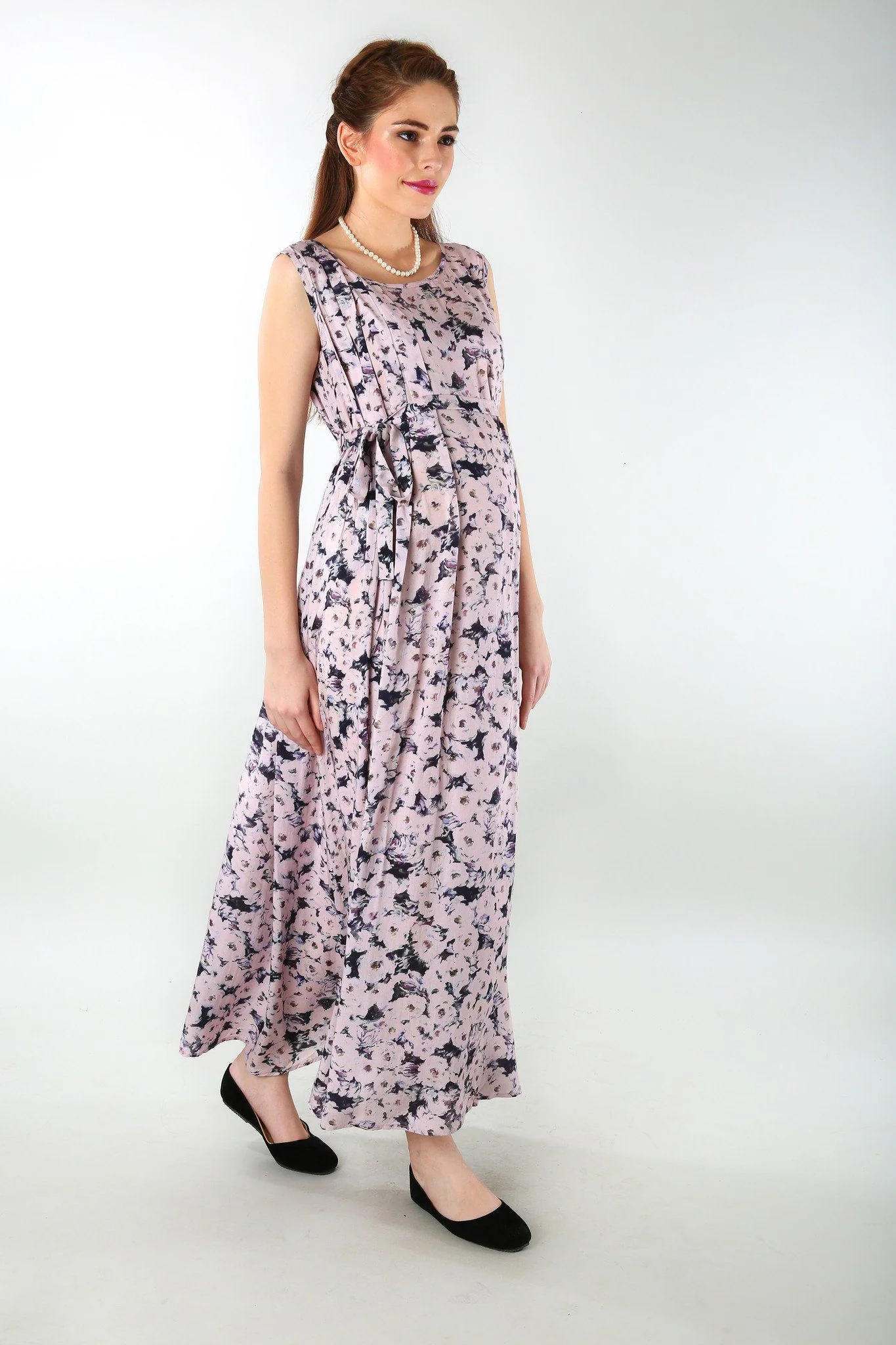 Cameo Pink Flair Maternity Dress - Chenance