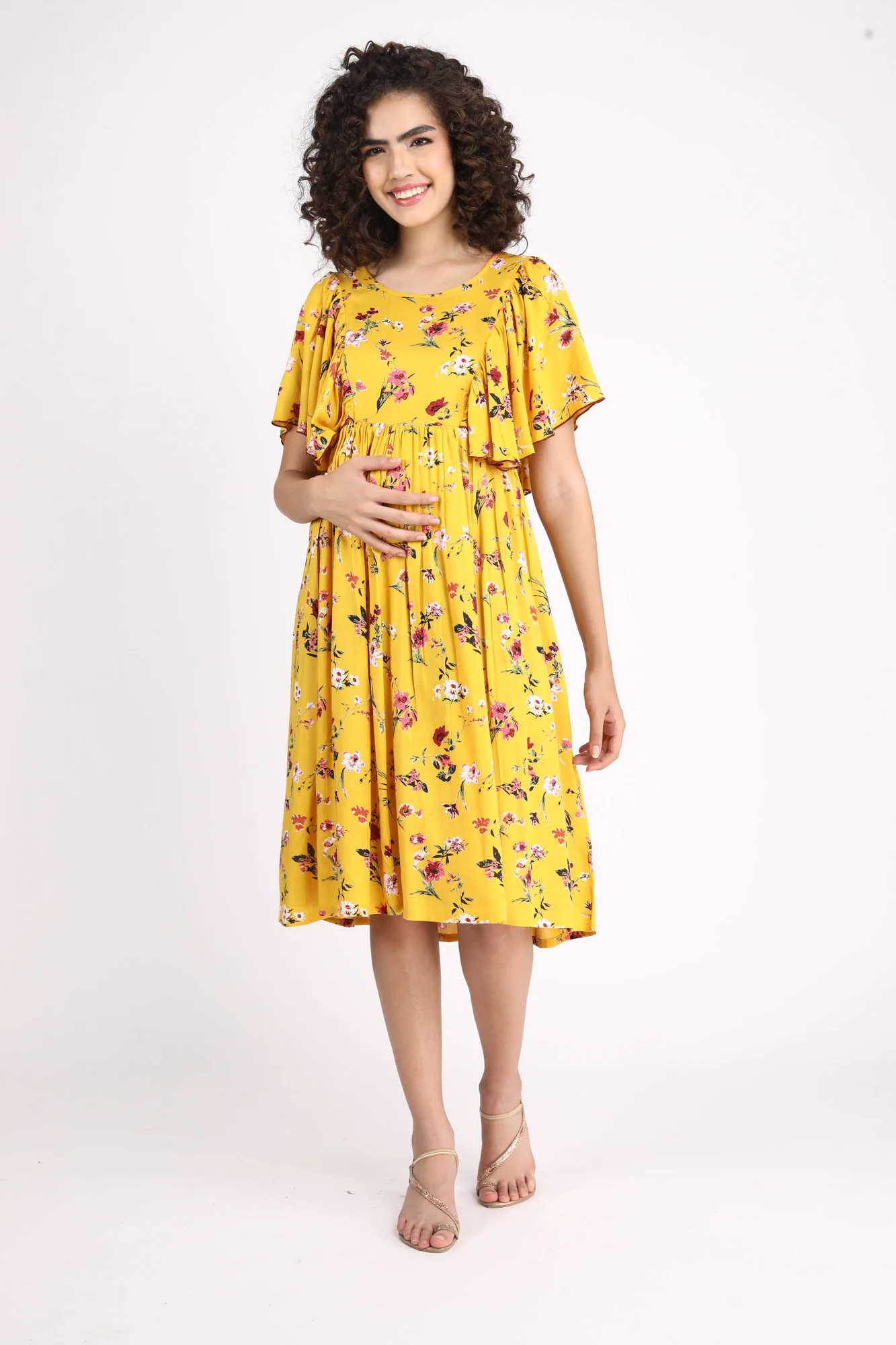 Miami Boho Maternity & Nursing Flap Dress - Chenance