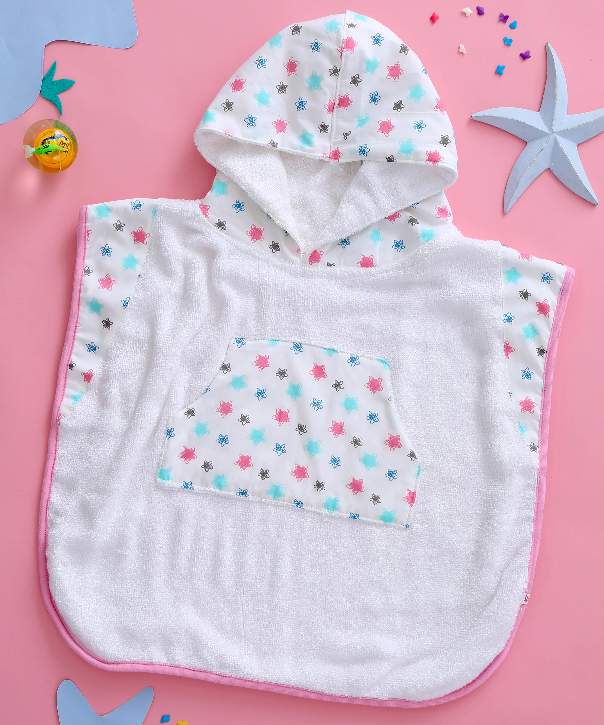 Starry Day - Hooded Poncho - Chenance
