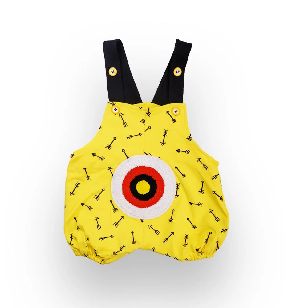 Yellow Bulls Eye Unisex Shorts Set (0-18m) - Chenance