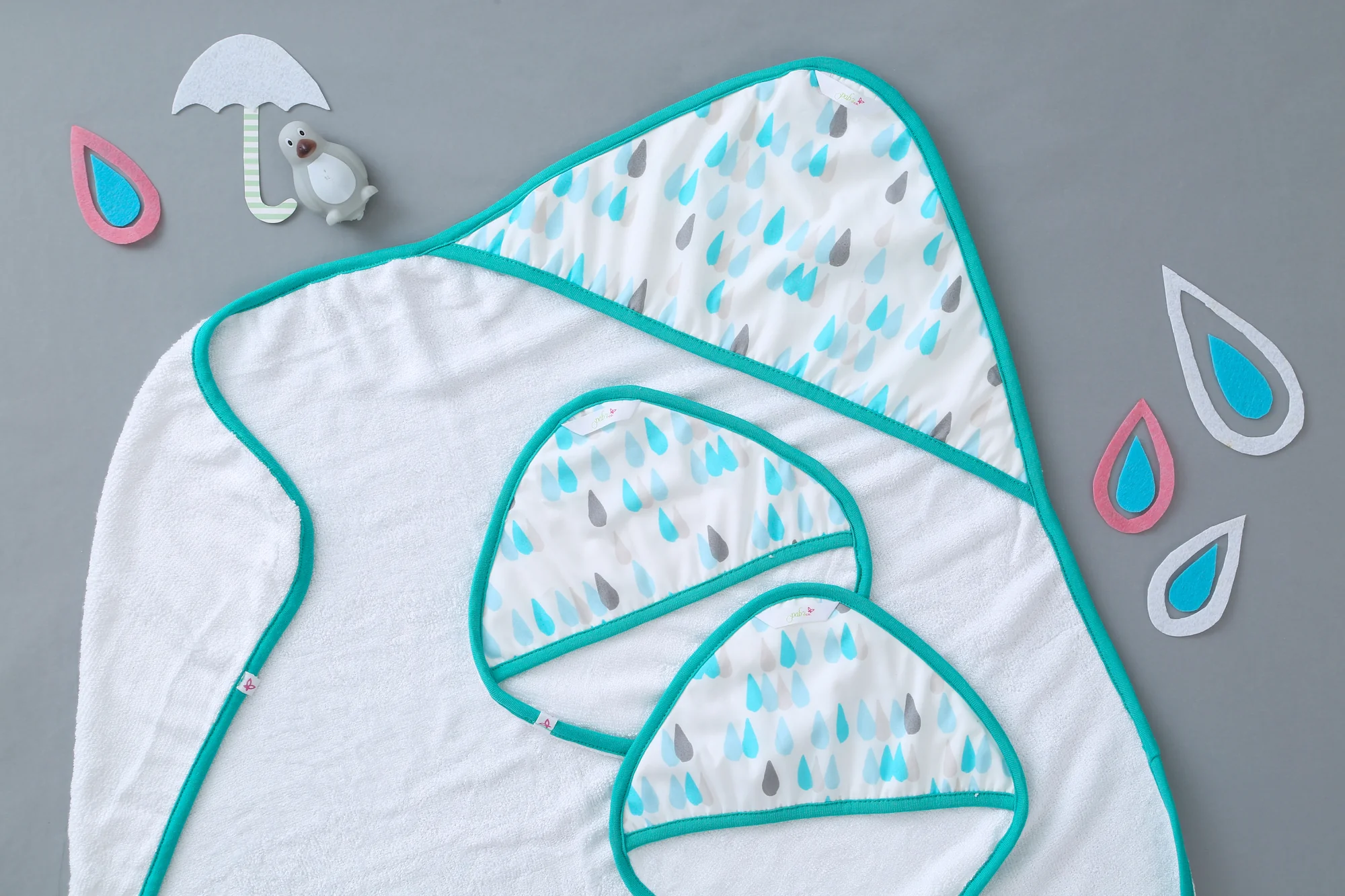 Raindrops - Baby Towel Set - Chenance