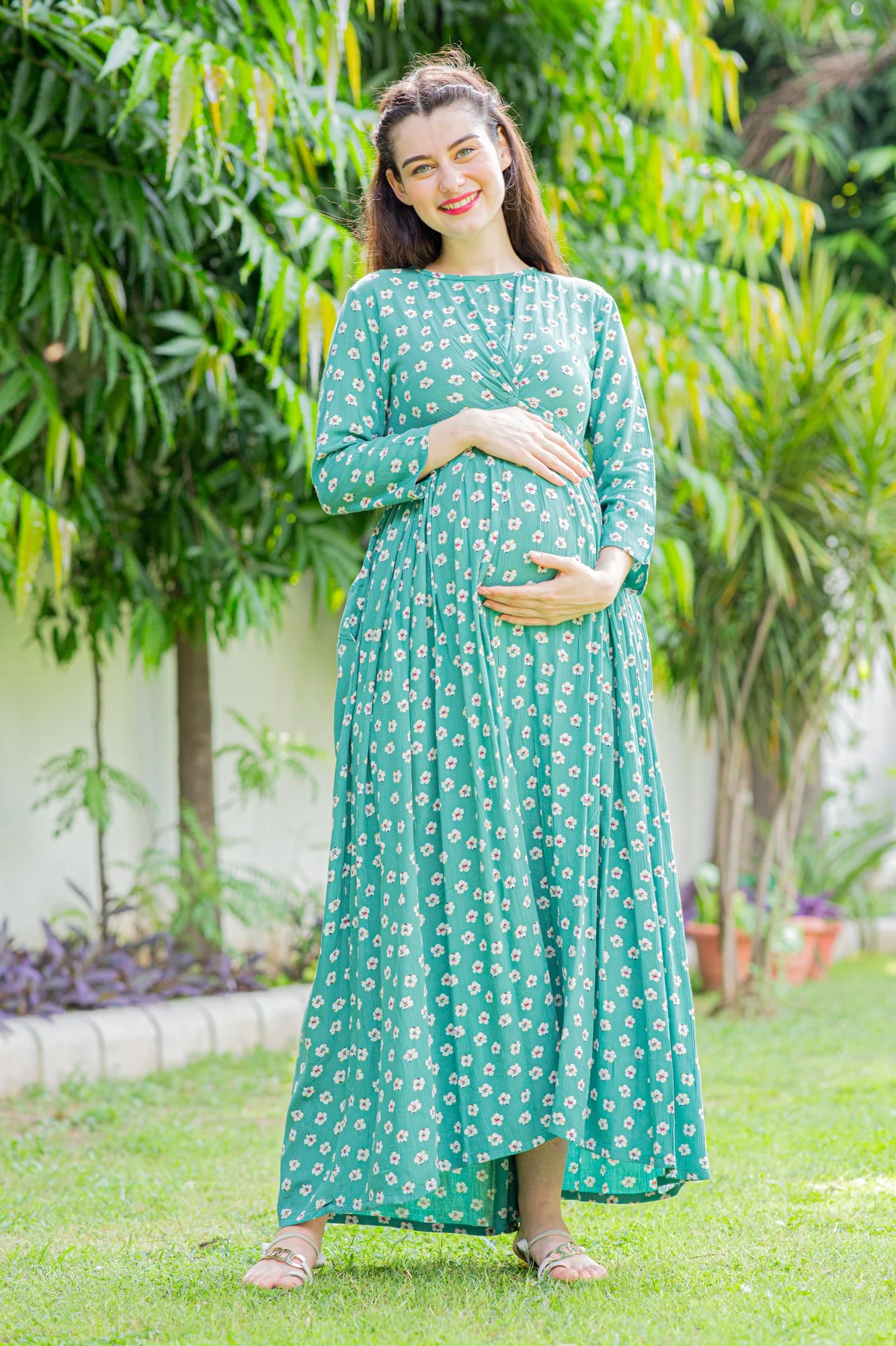 Merry Berry Maternity Knot Dress - Chenance