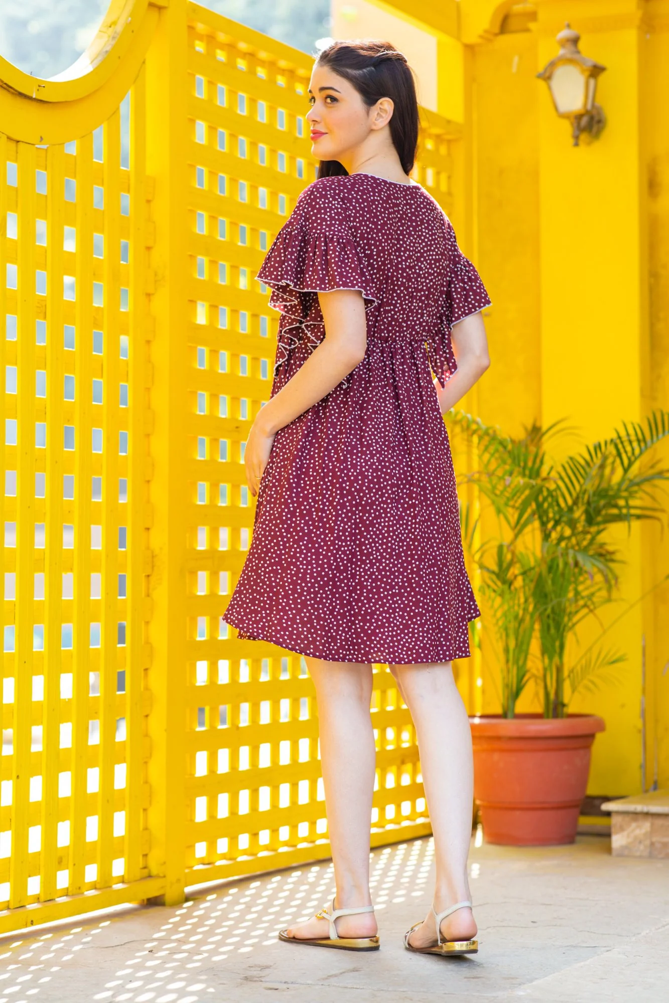 Mulberry Berry Maternity & Nursing Dress - Chenance