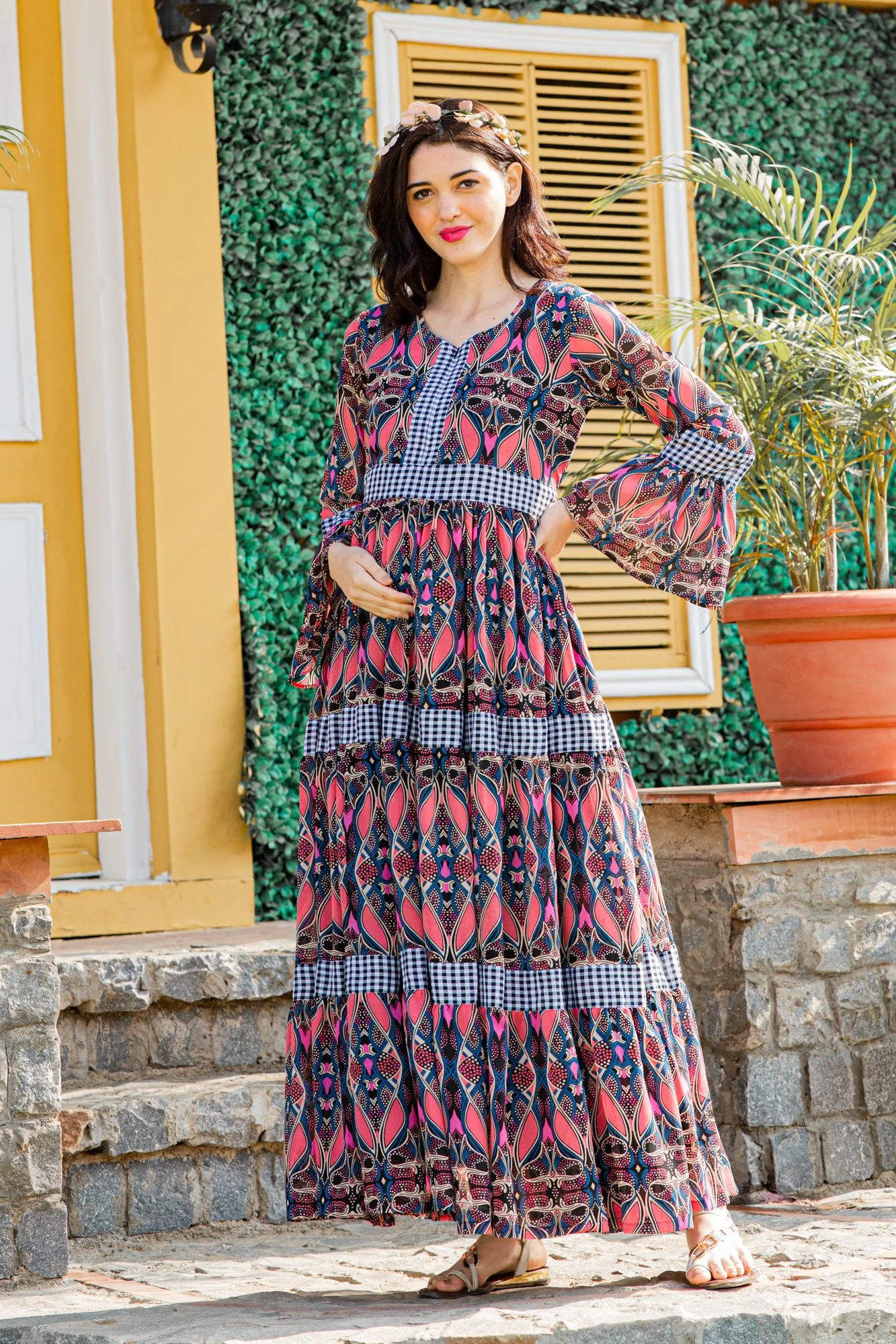 Taffy Noir Maternity & Nursing Dress - Chenance