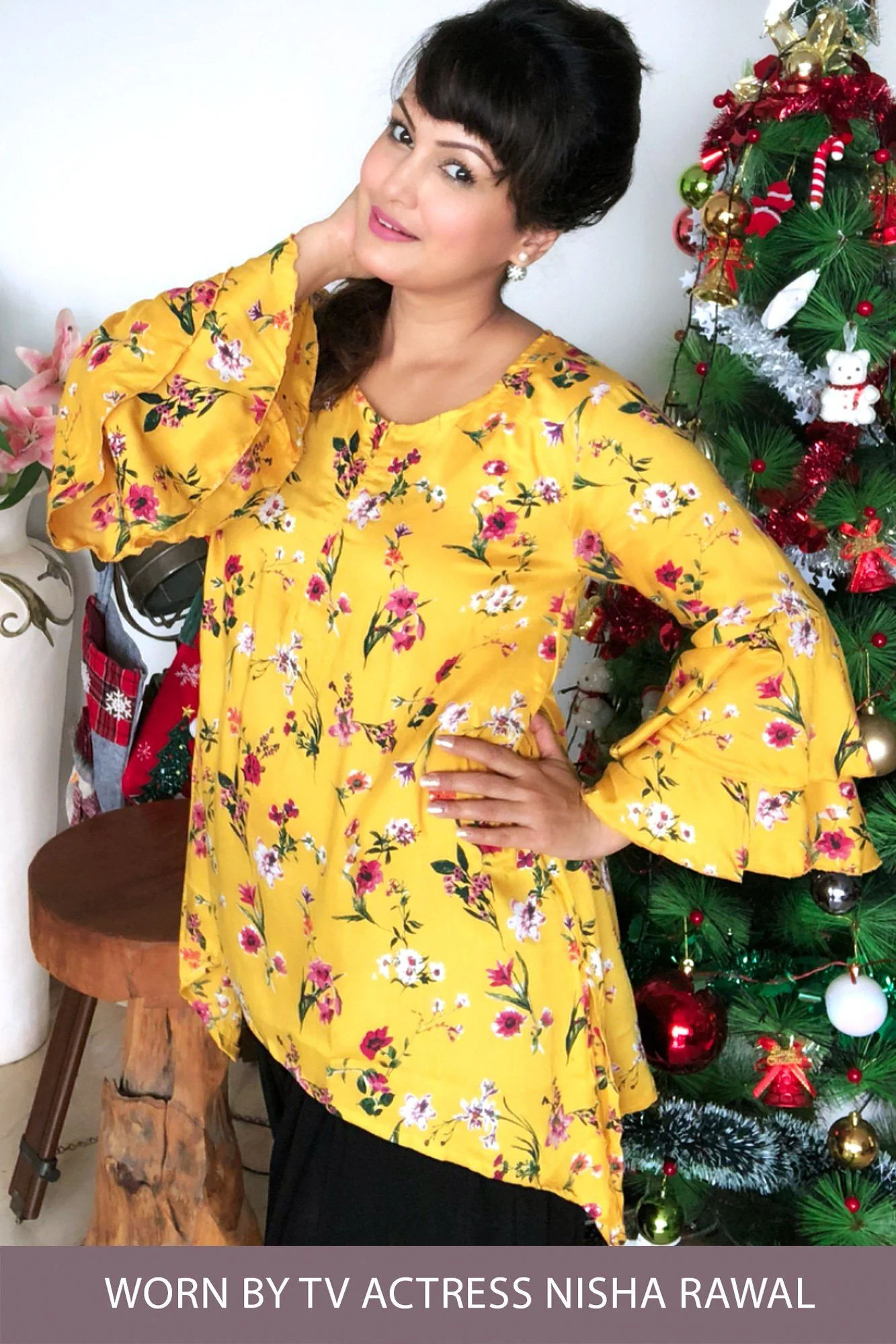 Daffodil Yellow Maternity & Nursing Top - Chenance