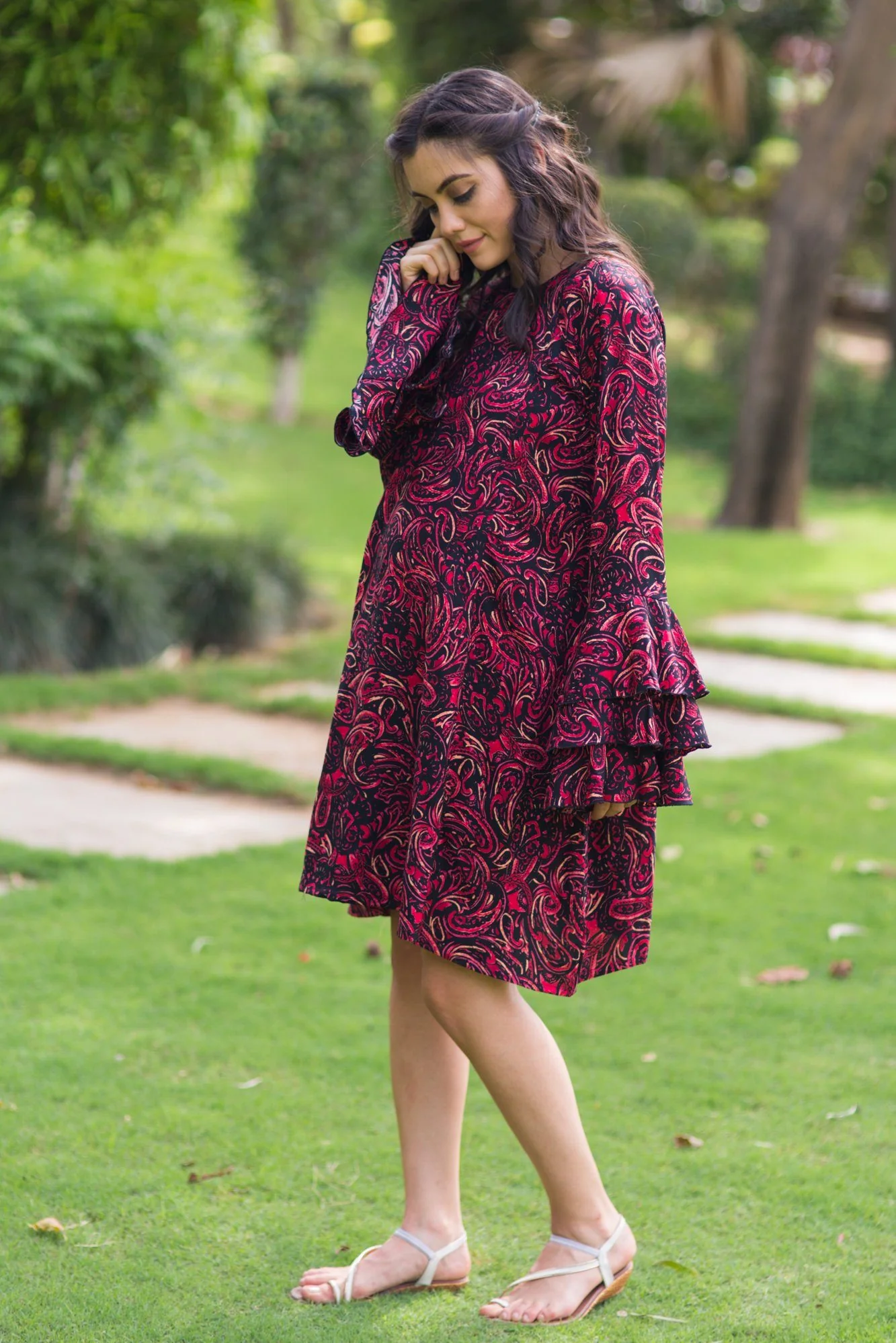 Raspberry Maze Maternity & Nursing Kurta Dress - Chenance